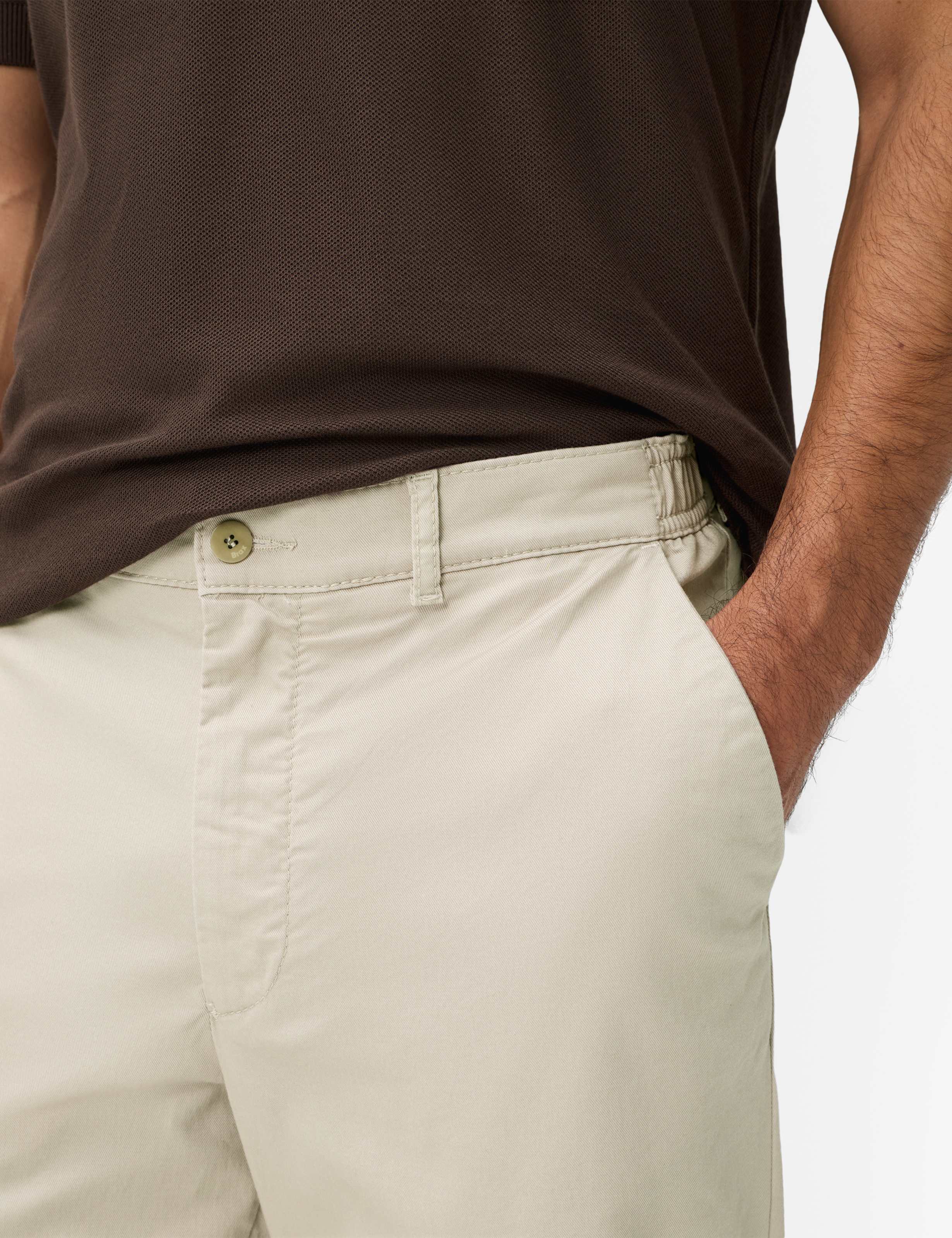 Homme Style PEPE Beige Straight Fit Détail 2