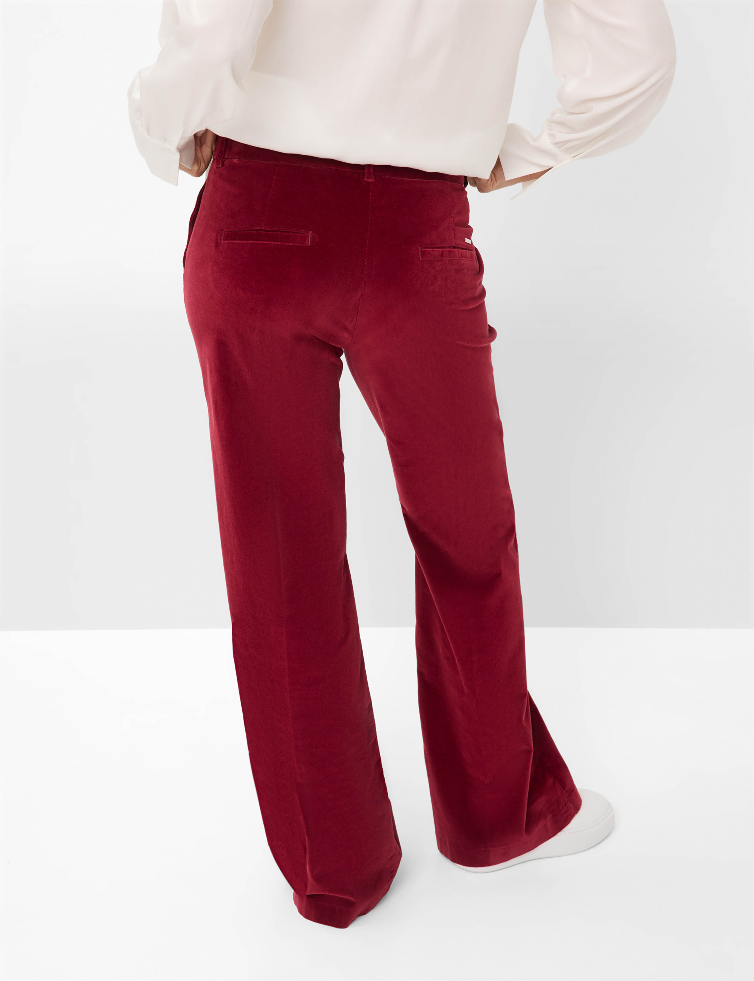 Thumbnail - Brax Damen Palazzohose Style MAINE MULBERRY, dunkelrot, Gr. 36K