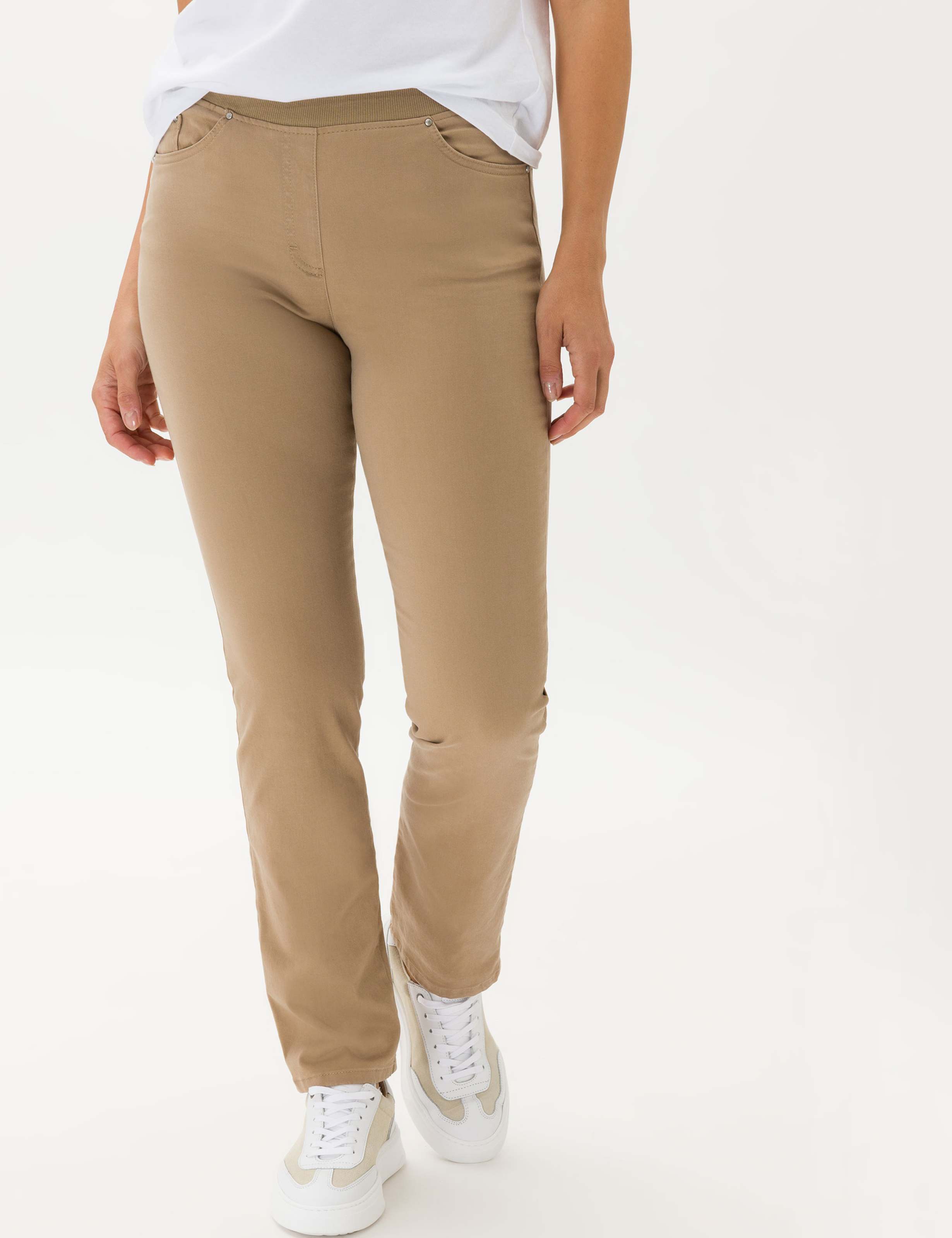 Thumbnail - Raphaela by Brax Damen Schlupfhose Style PAMINA CAMEL, Beige, Gr. 46K