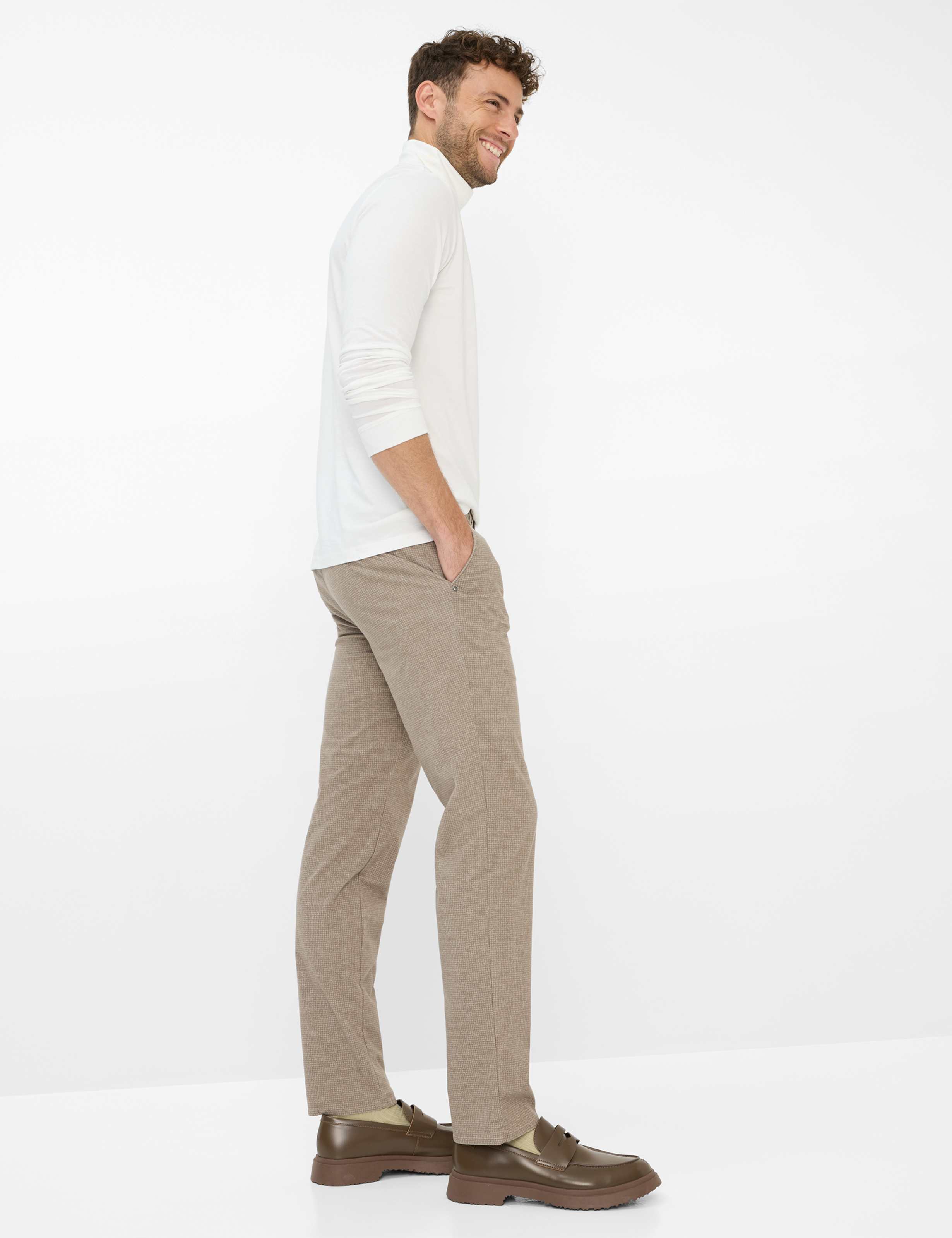 Herren Style BENNO Cremeweiß  Model Outfit