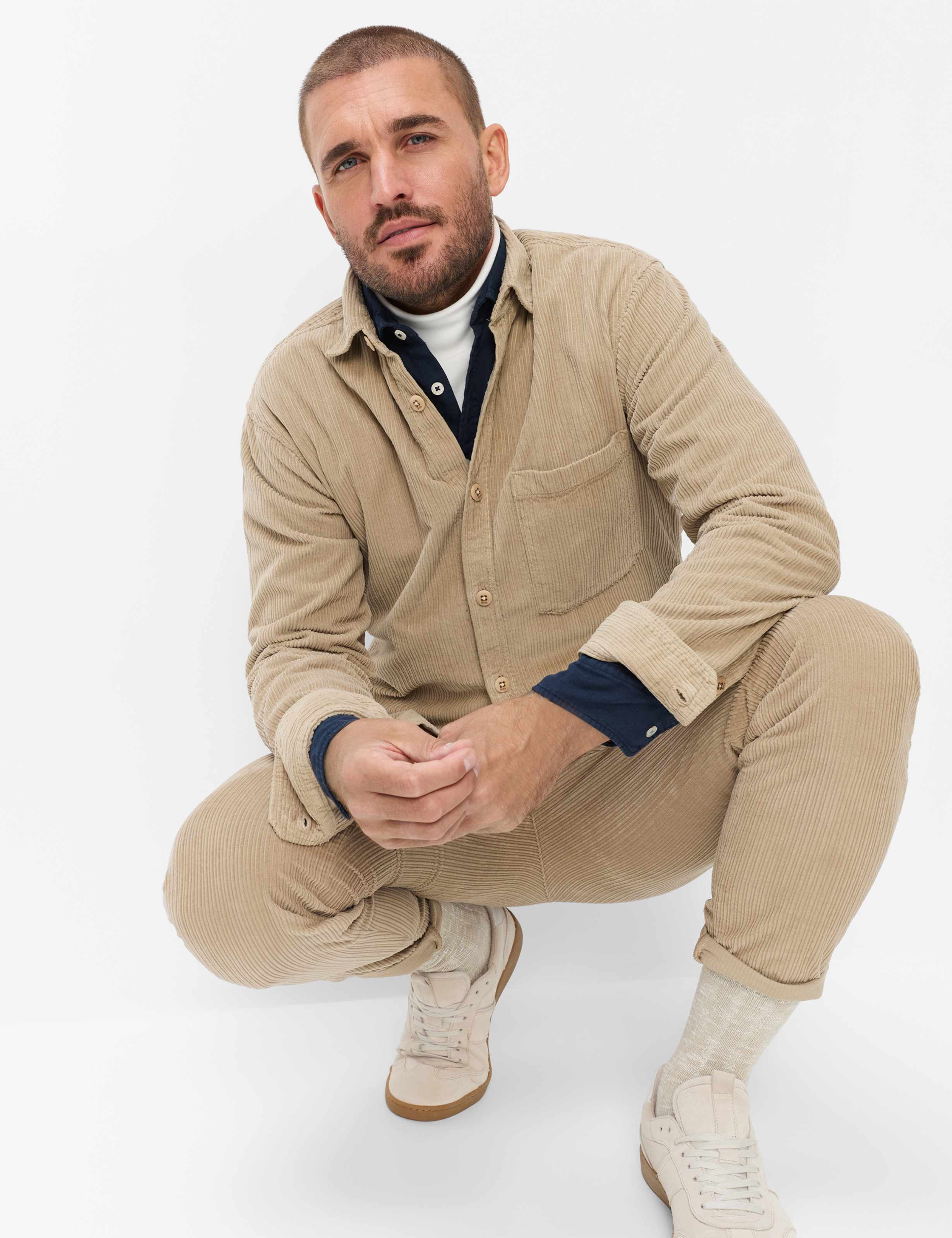 Homme Style KAY Marron Clair  Détail 1