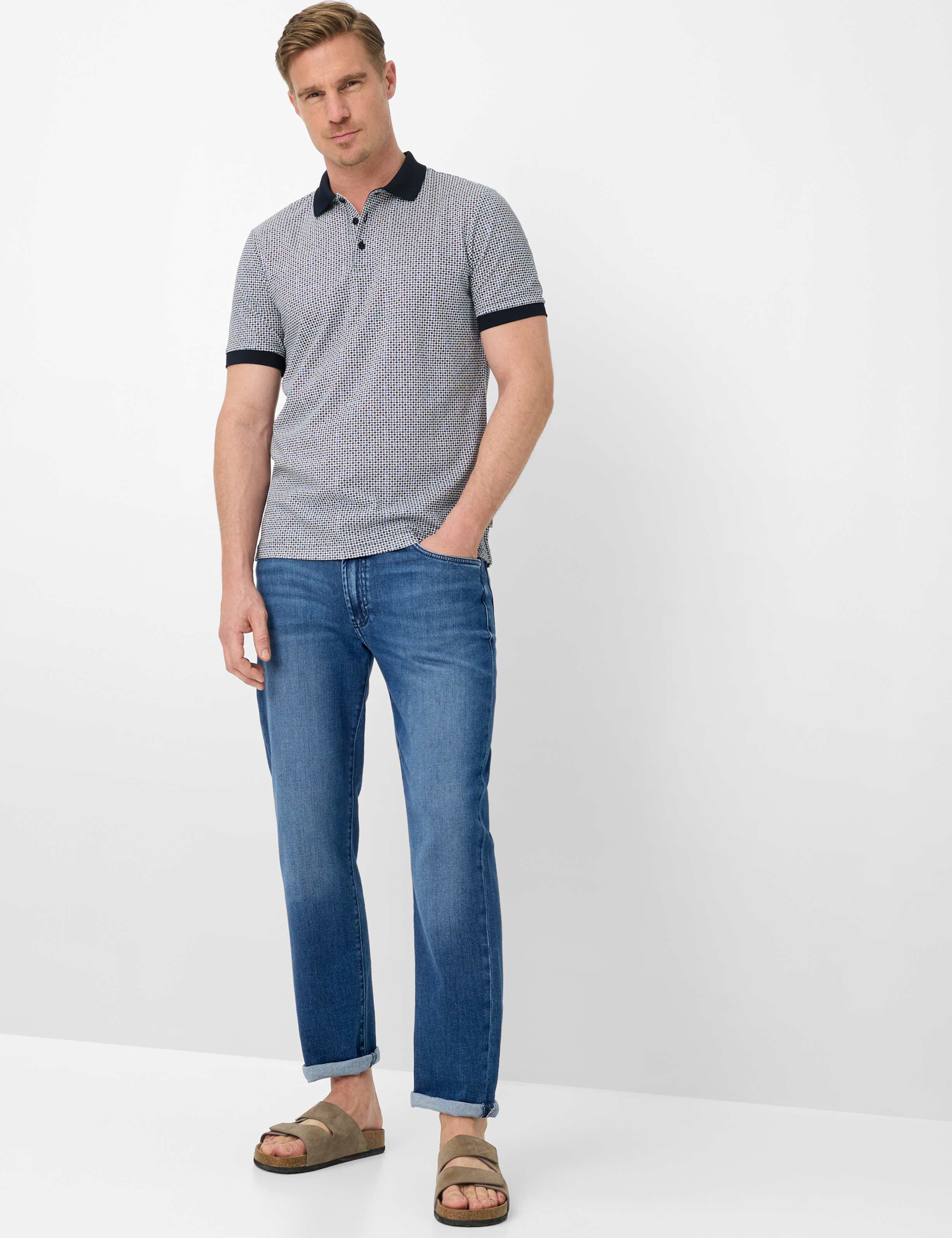 Herren Style PERRY Dunkelblau  Model Outfit