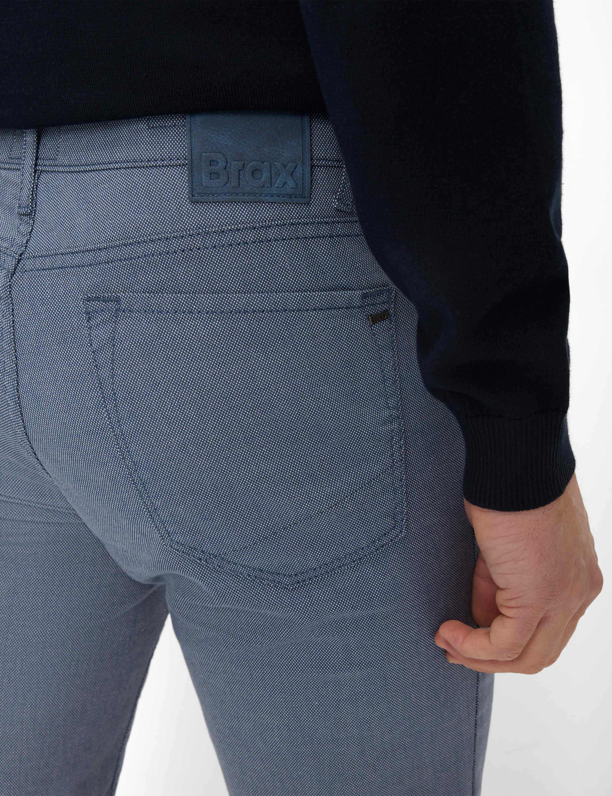 Herre Style CHUCK Blå Modern Fit Detalje 2