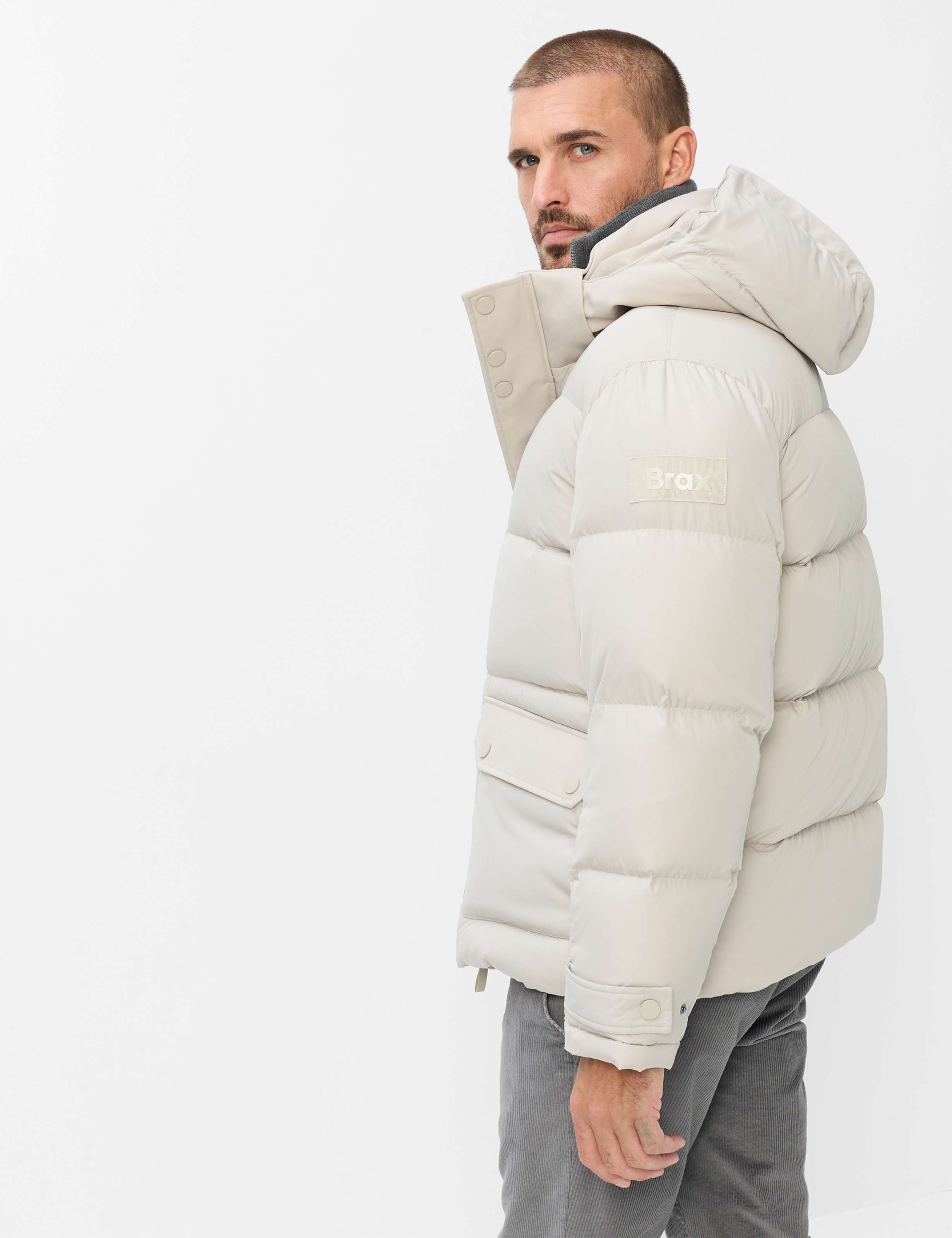 Men Style SAM Light Beige  Model back