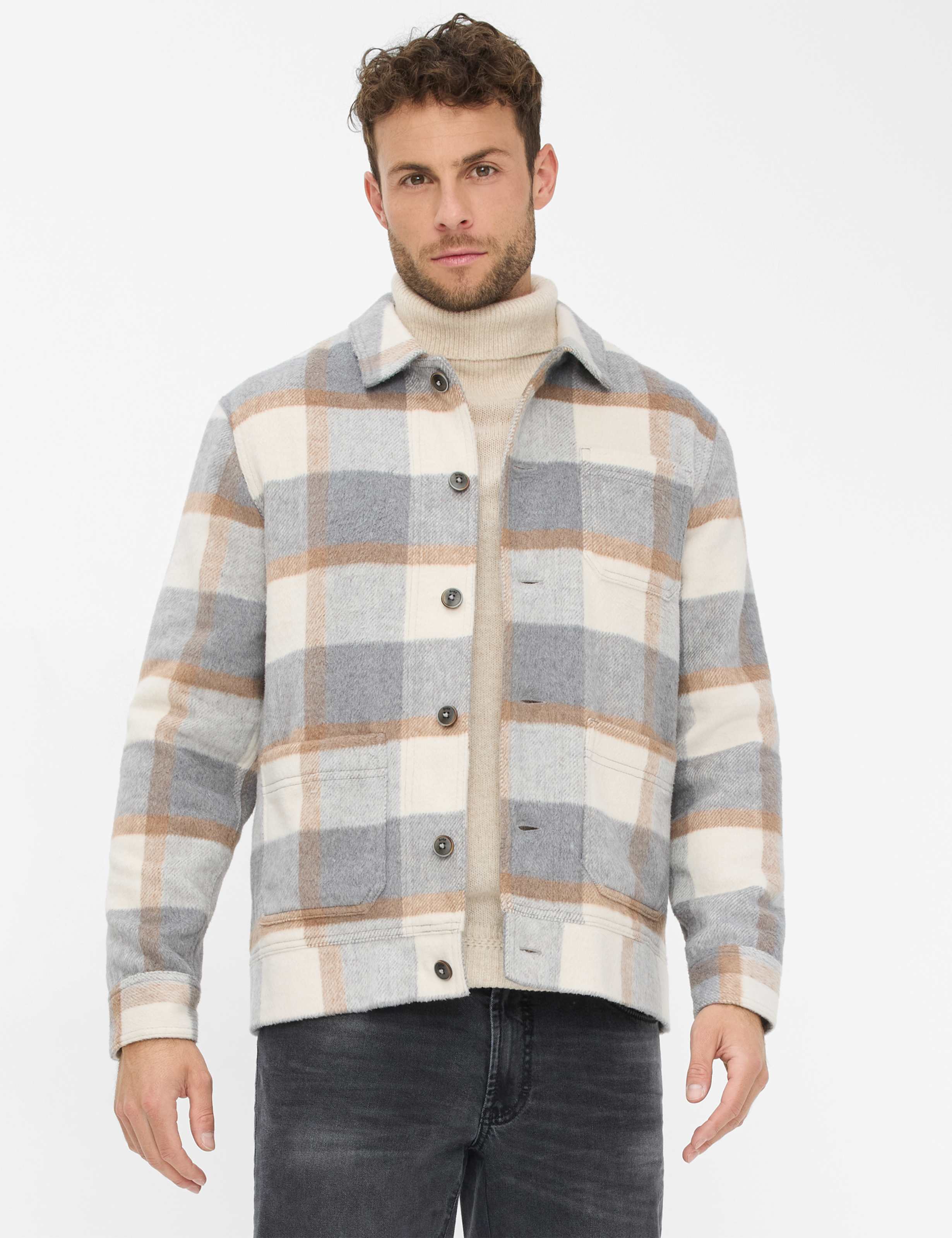 Thumbnail - Brax Herren  Style SANTIAGO cream, mehrfarbig, Gr. XXL