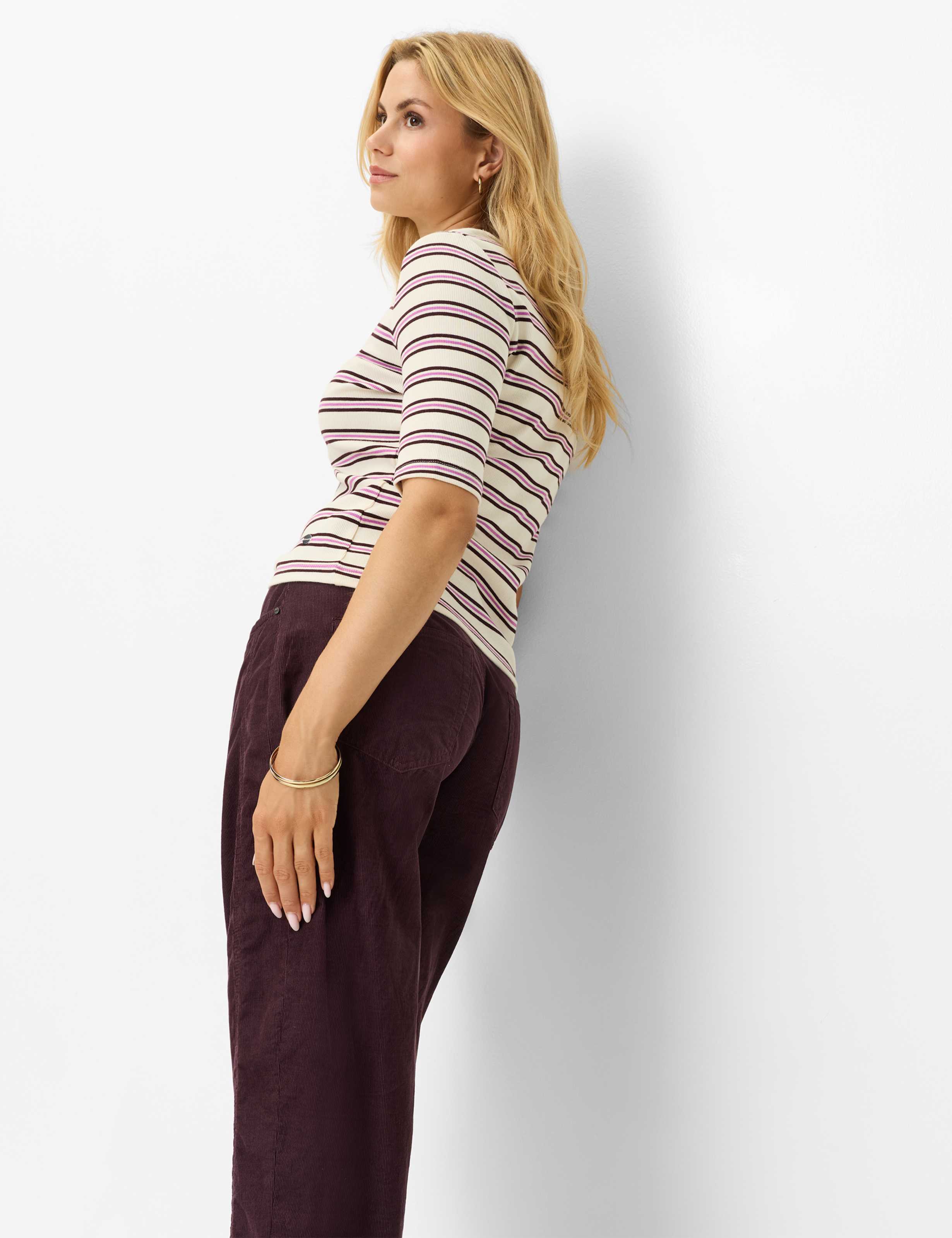 Damen Style MEGAN S Dunkles Lila Barrel Fit Detail 1