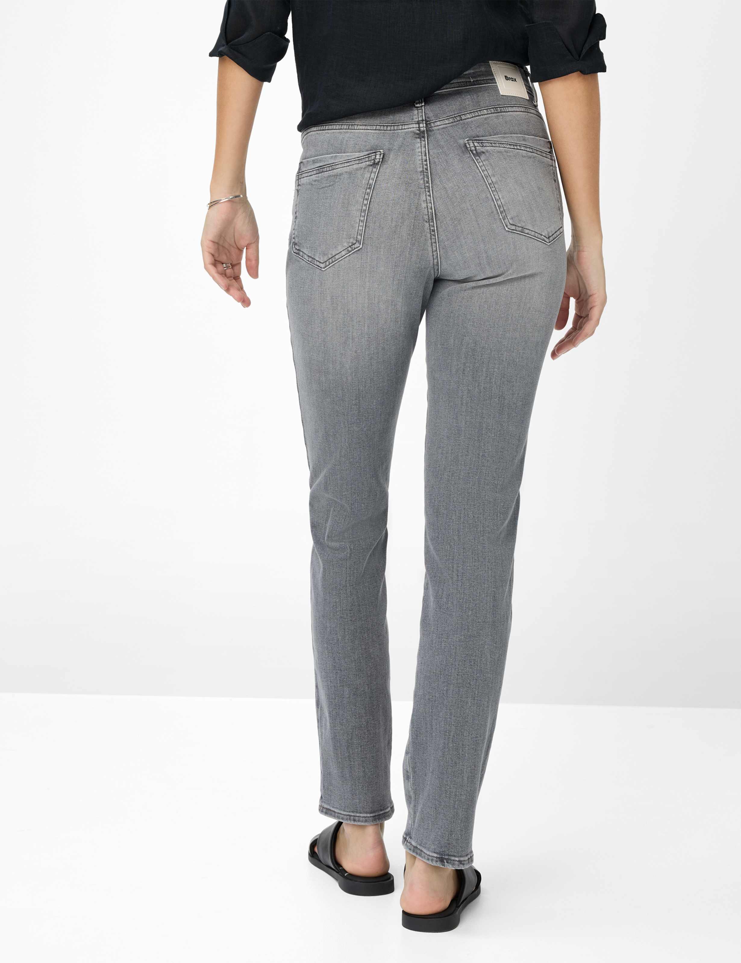 Damen Style CAROLA Denim Grau Feminine Fit Model Rueck