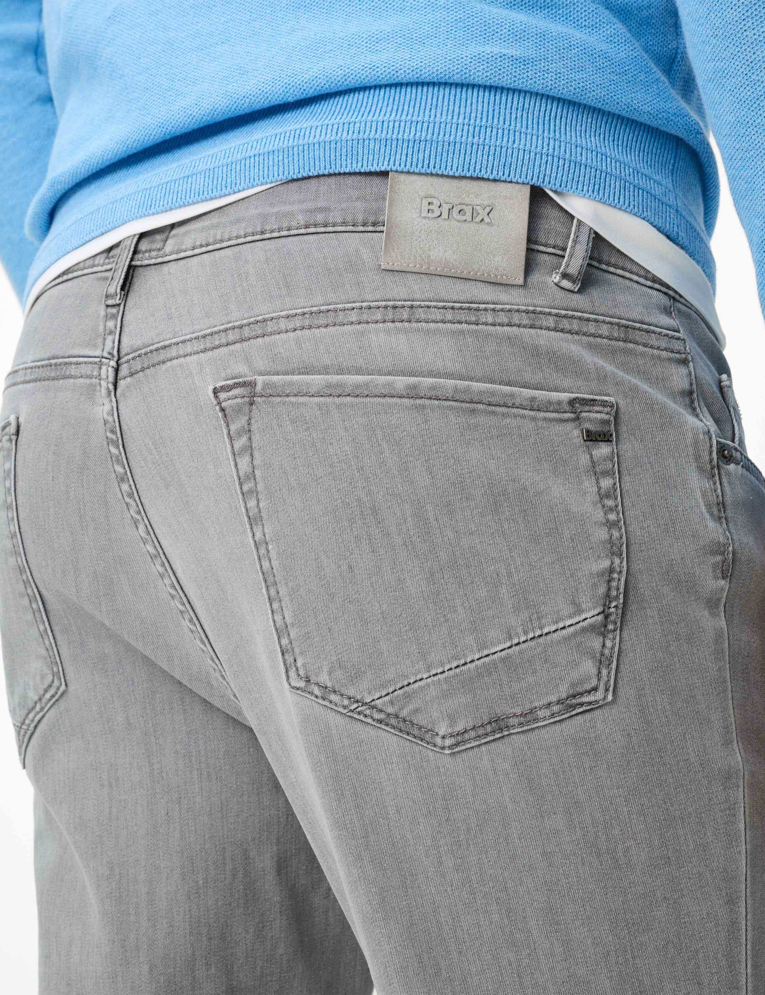 Men Style CHUCK Denim Light Gray Modern Fit Detail 2