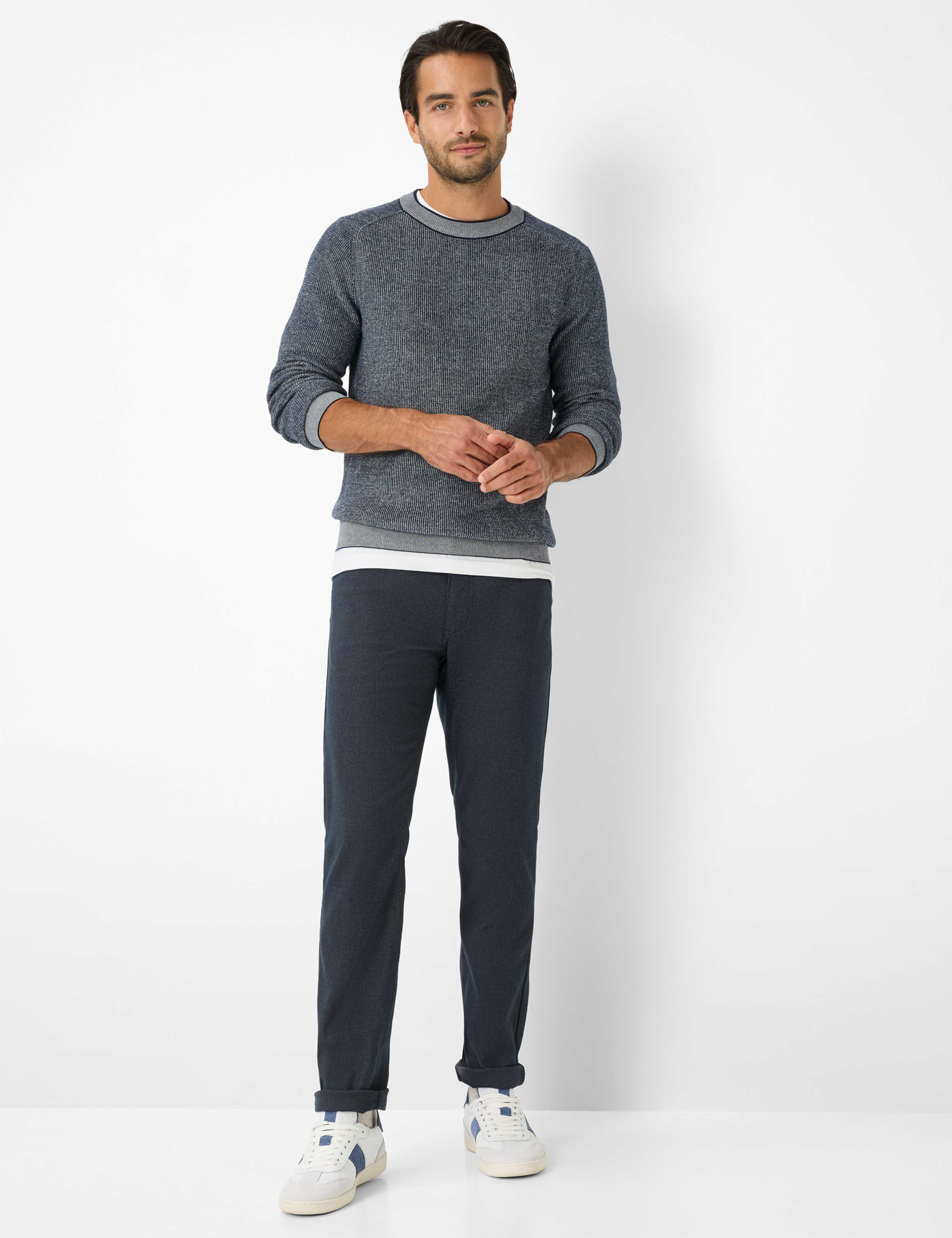 Men Style COOPER Dark Blue Regular Fit Model Outfit