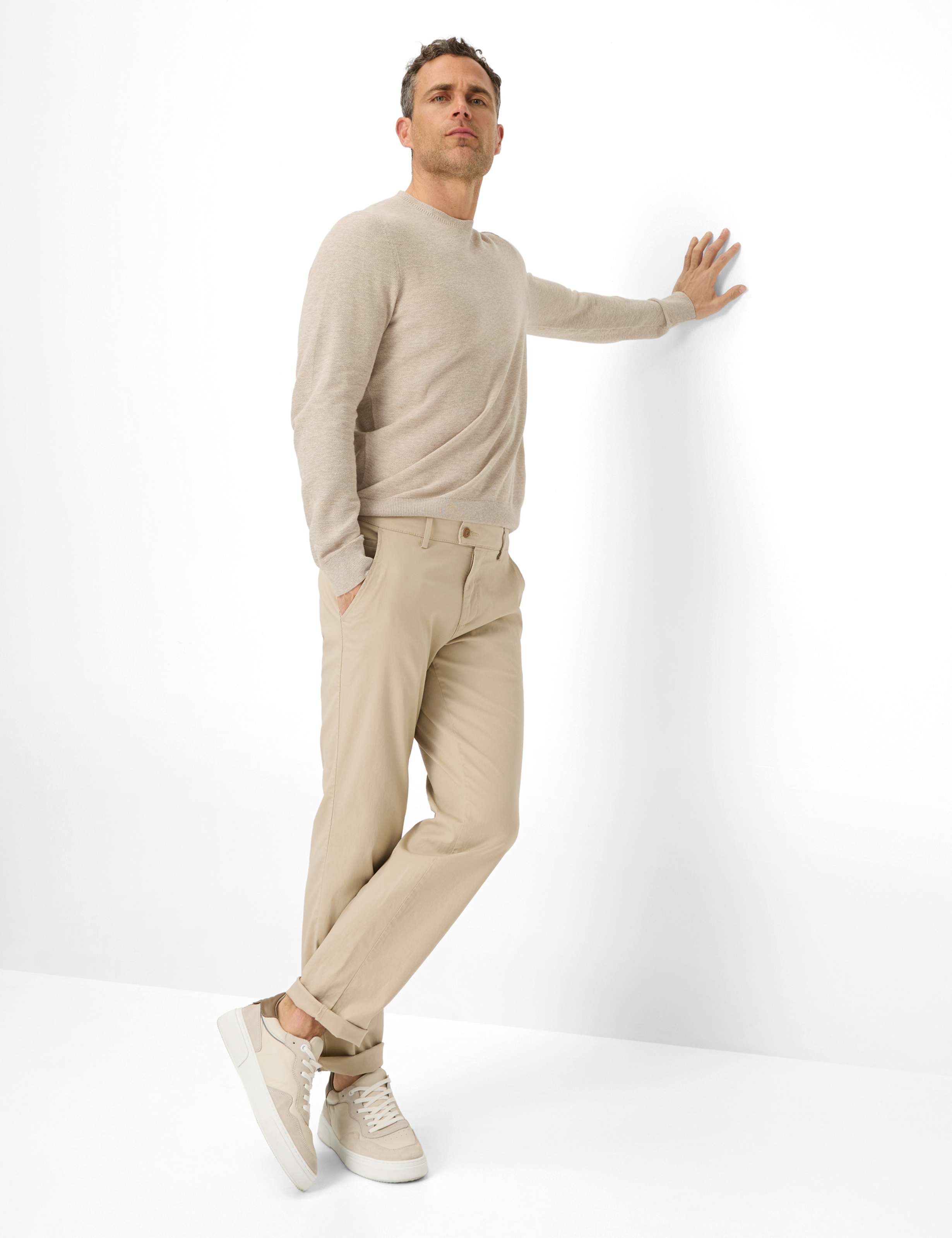 Men Style THILO Beige Regular Fit Model Outfit