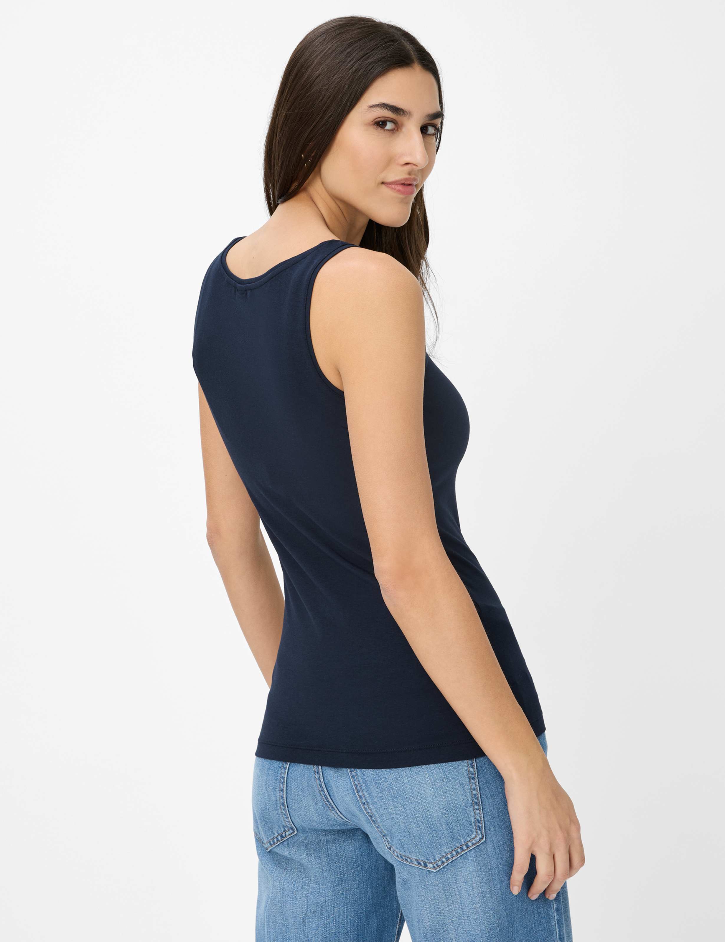 Femme Style SILVY Bleu Foncé  Dos mannequin