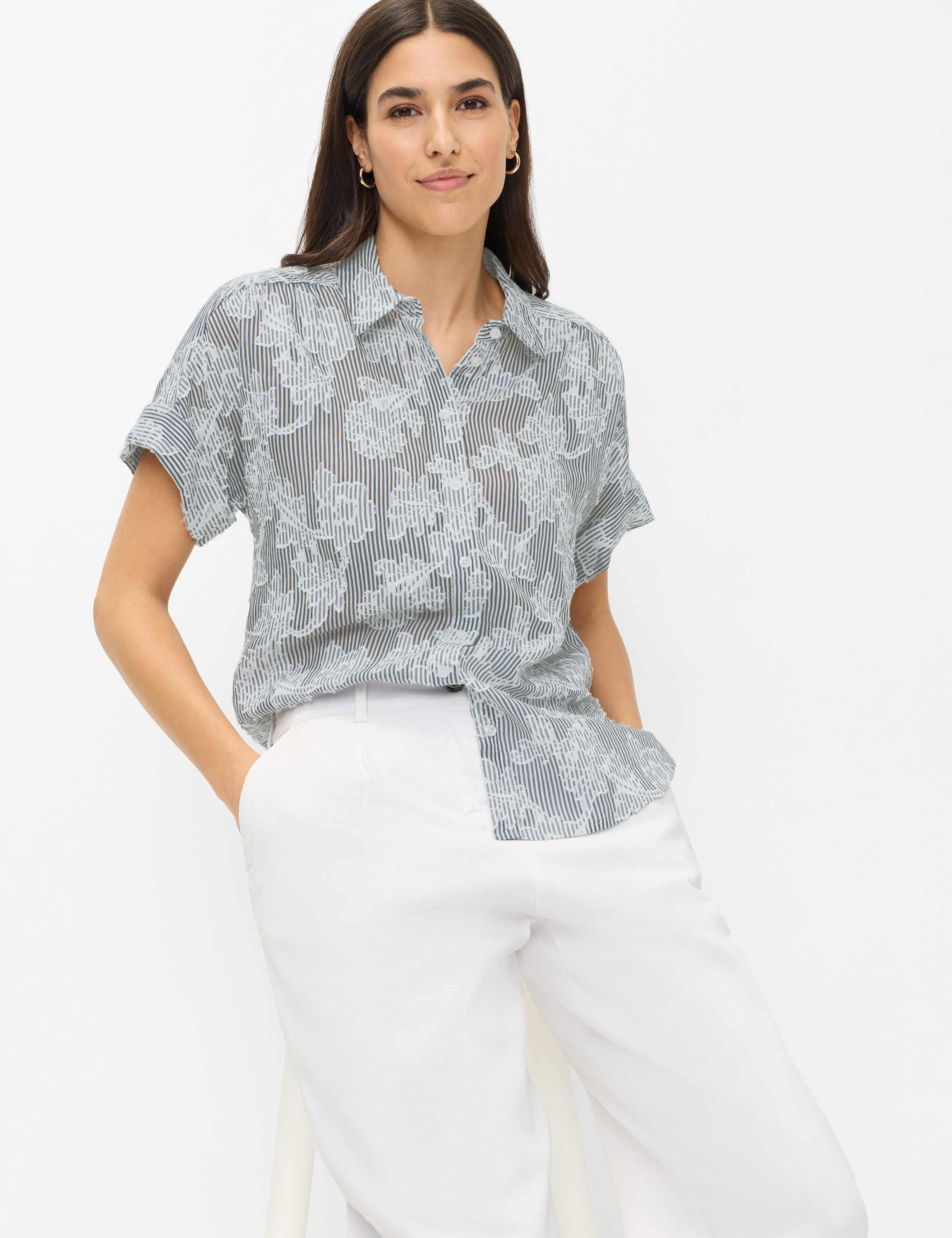Women Style MEGAN S White Barrel Fit Detail 1