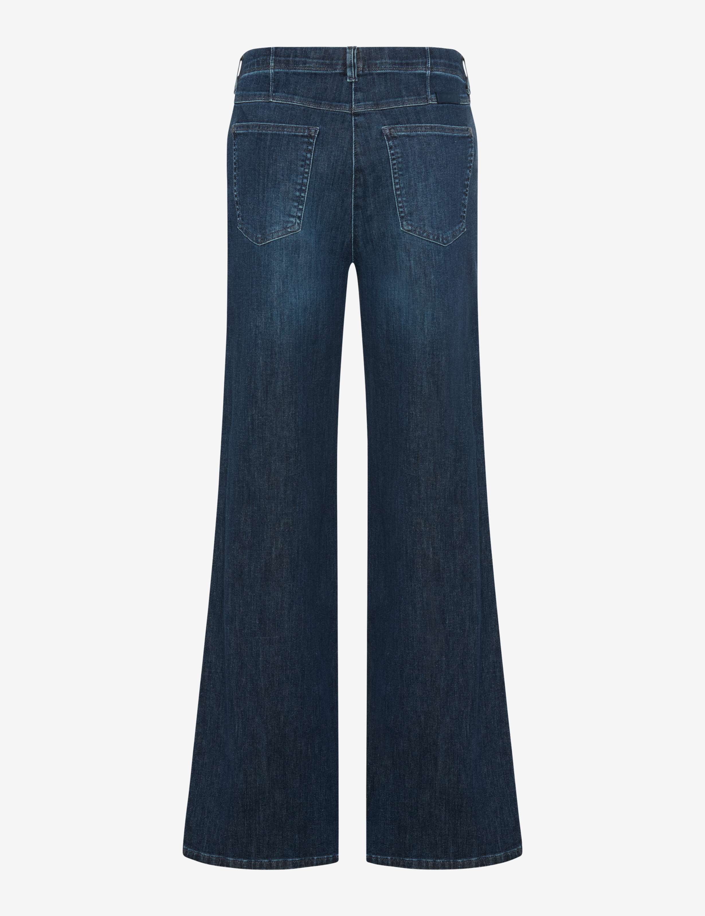 Women Style LAURA FLARED Denim Blue Super Slim fit Stand-alone rear view