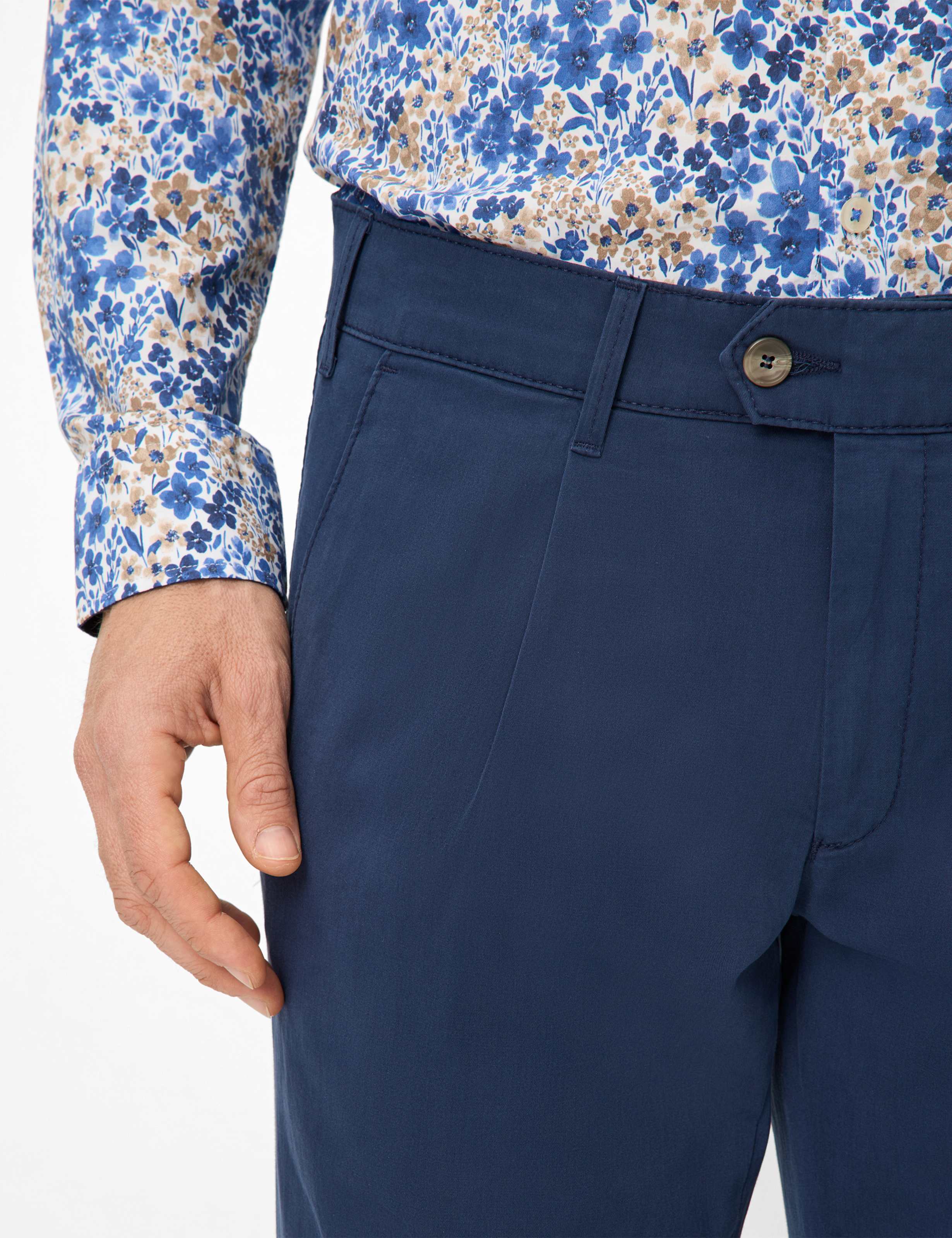 Heren Style LUIS Blauw Regular Fit Detail 2