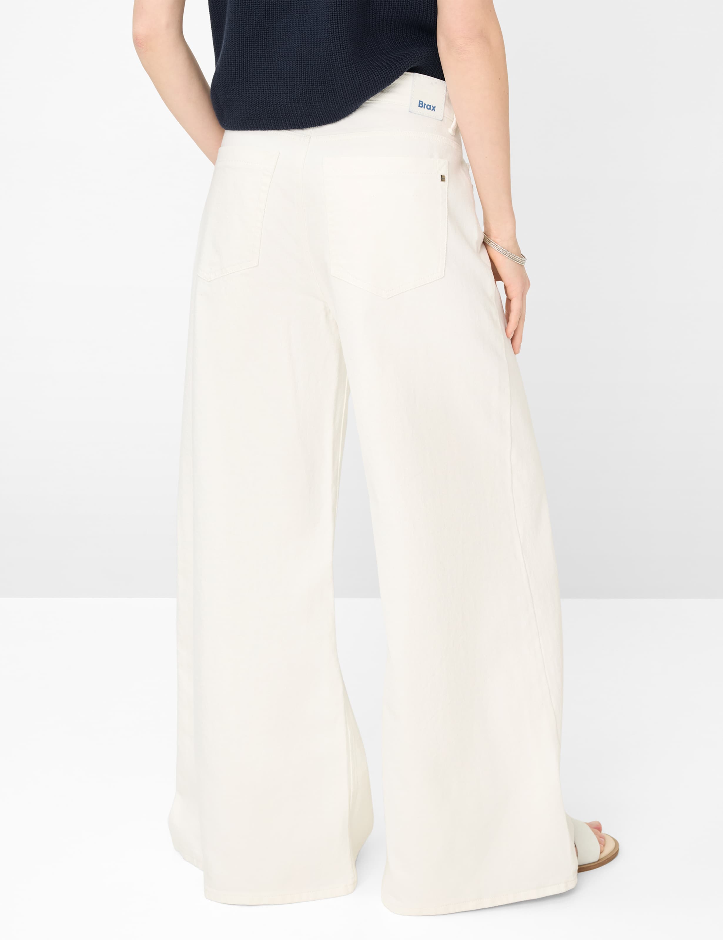 Thumbnail - Brax Damen Five-Pocket-Hose Style MARCH OFFWHITE, denim cremeweiß, Gr. 36K