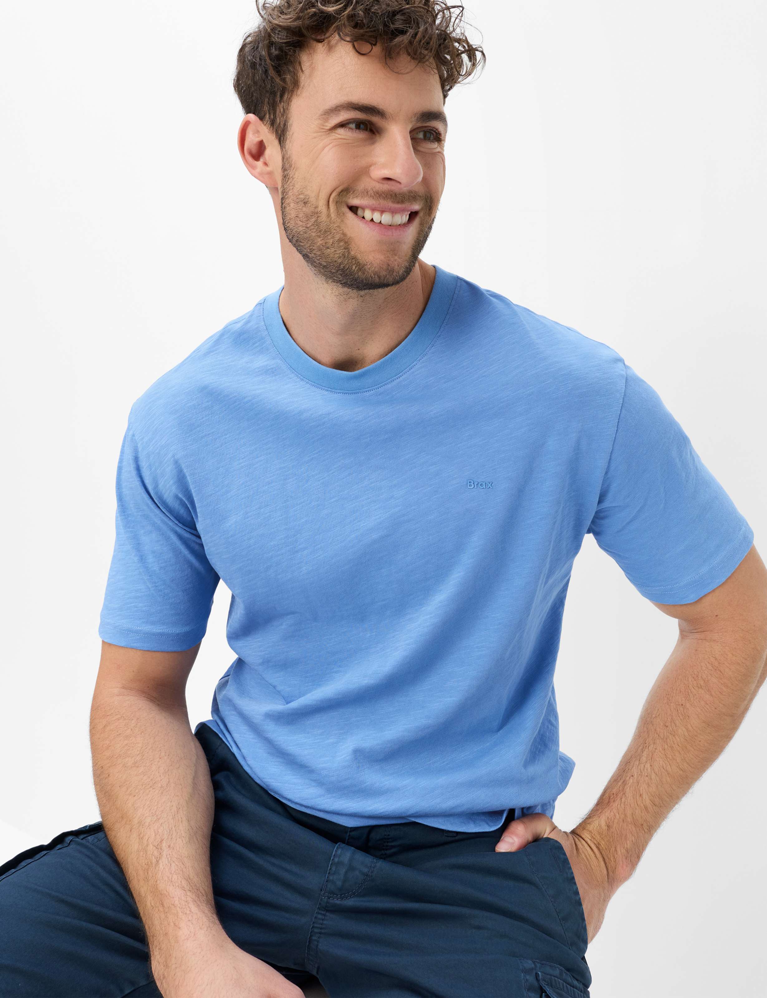 Homme Style TROY Bleu Clair  Détail 1