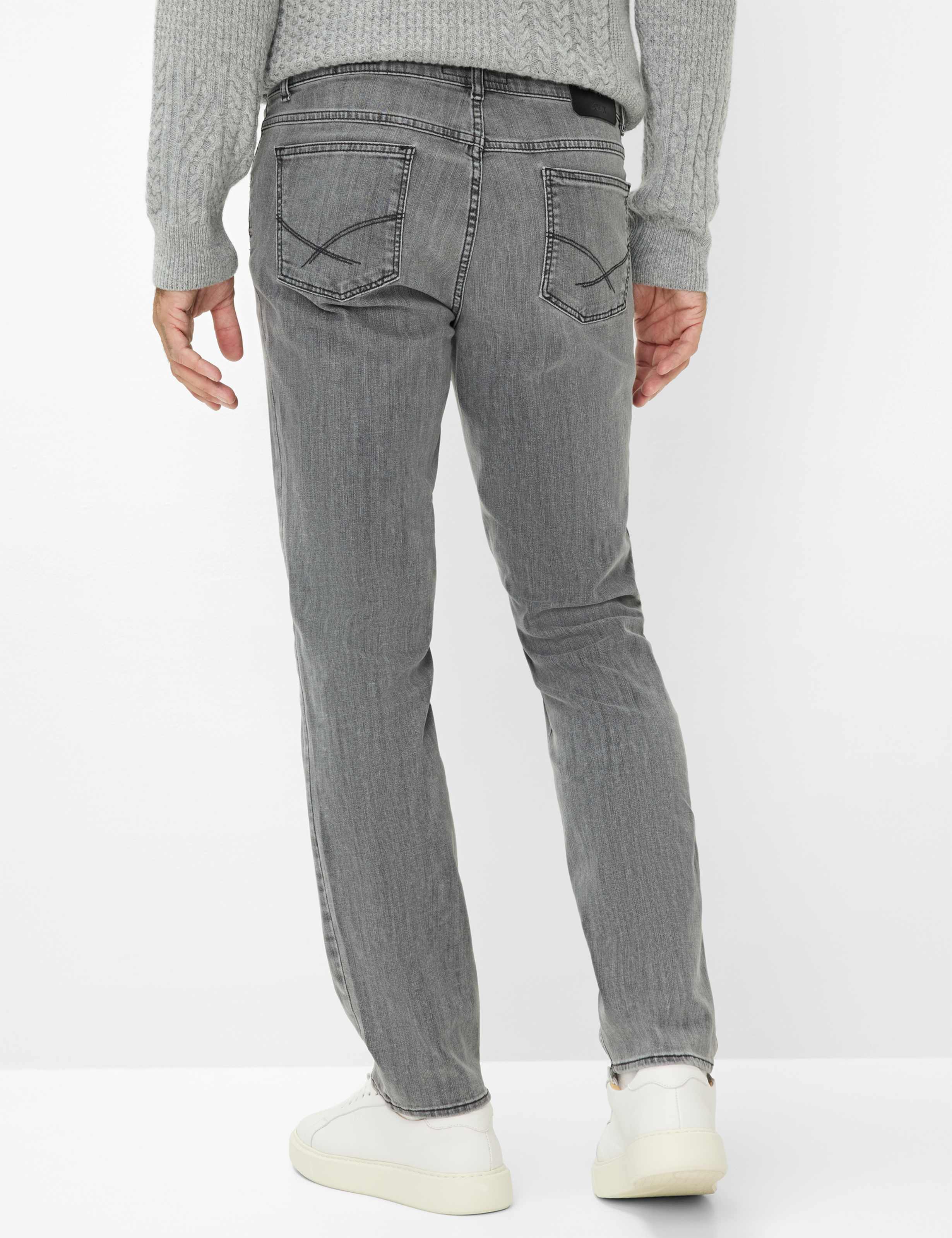 Herren Style COOPER DENIM Dunkelgrau Regular Fit Model Rueck