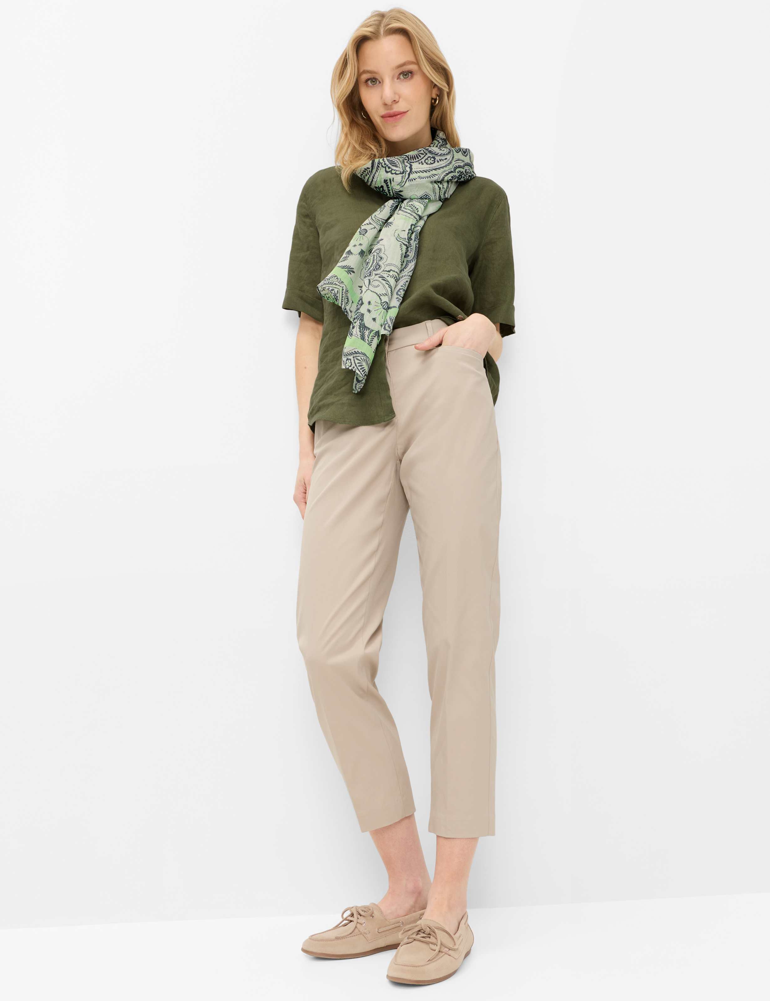 Women Style MARA S Light Beige Regular Fit Model Outfit