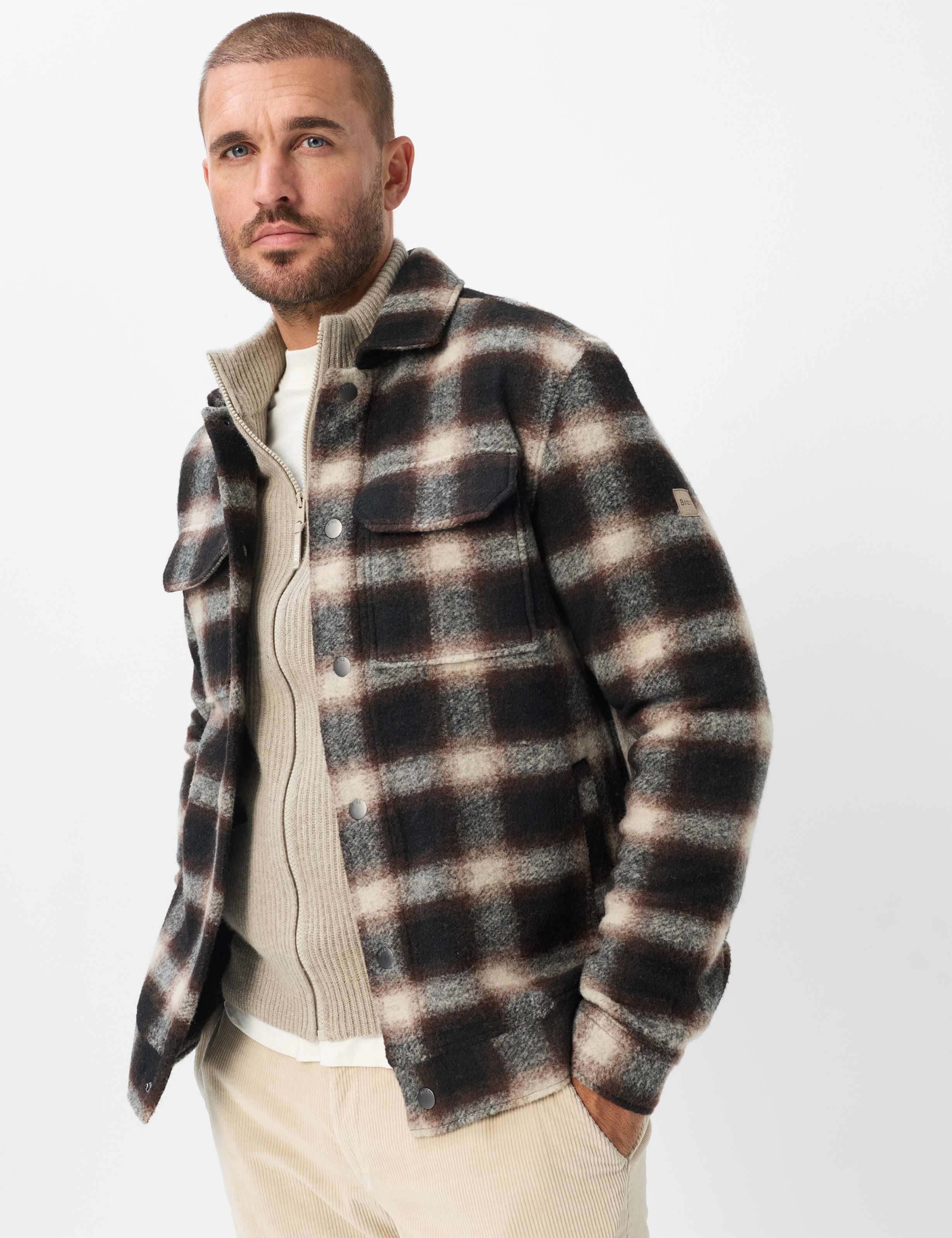 Herren Style SANTIAGO Dunkelbraun  Model Front