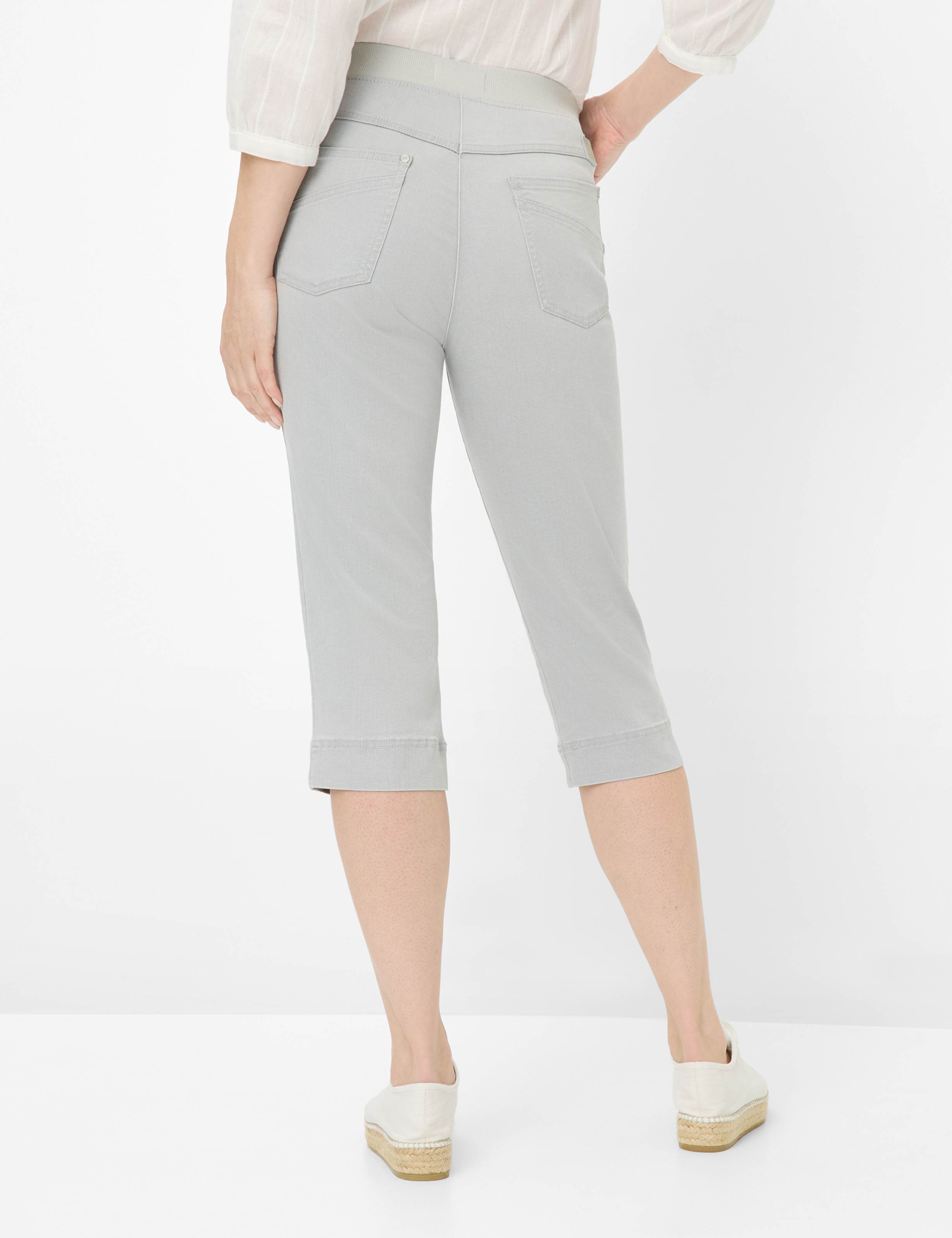 Damen Style CARINA CAPRI Denim Grau Comfort Plus Fit Model Rueck