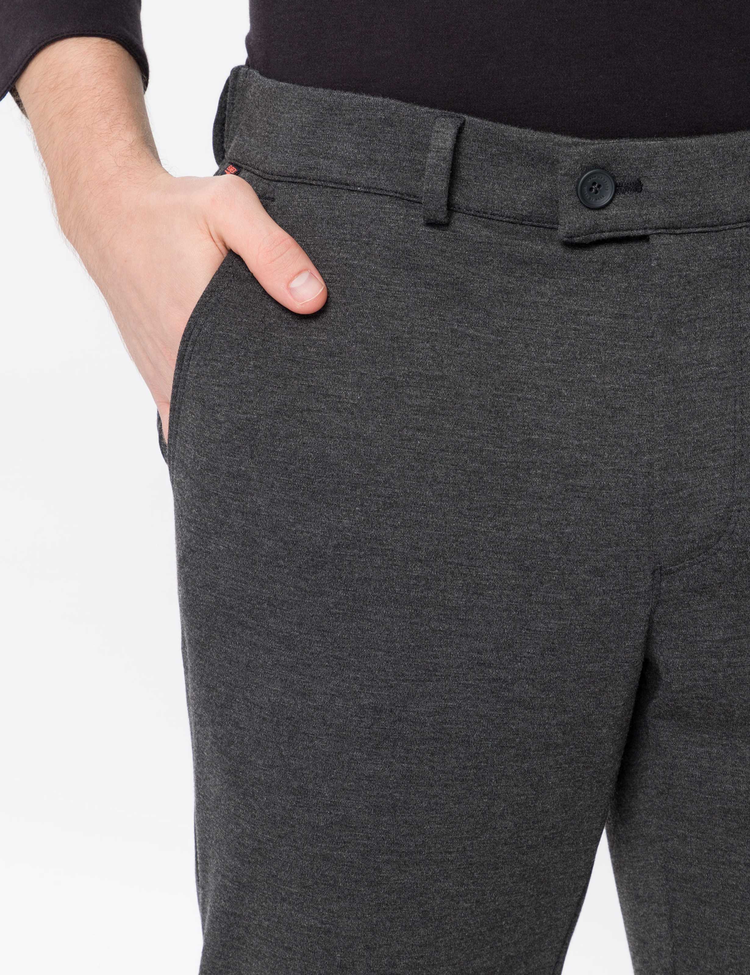 Heren Style THILO Donkergrijs Regular Fit Detail 2