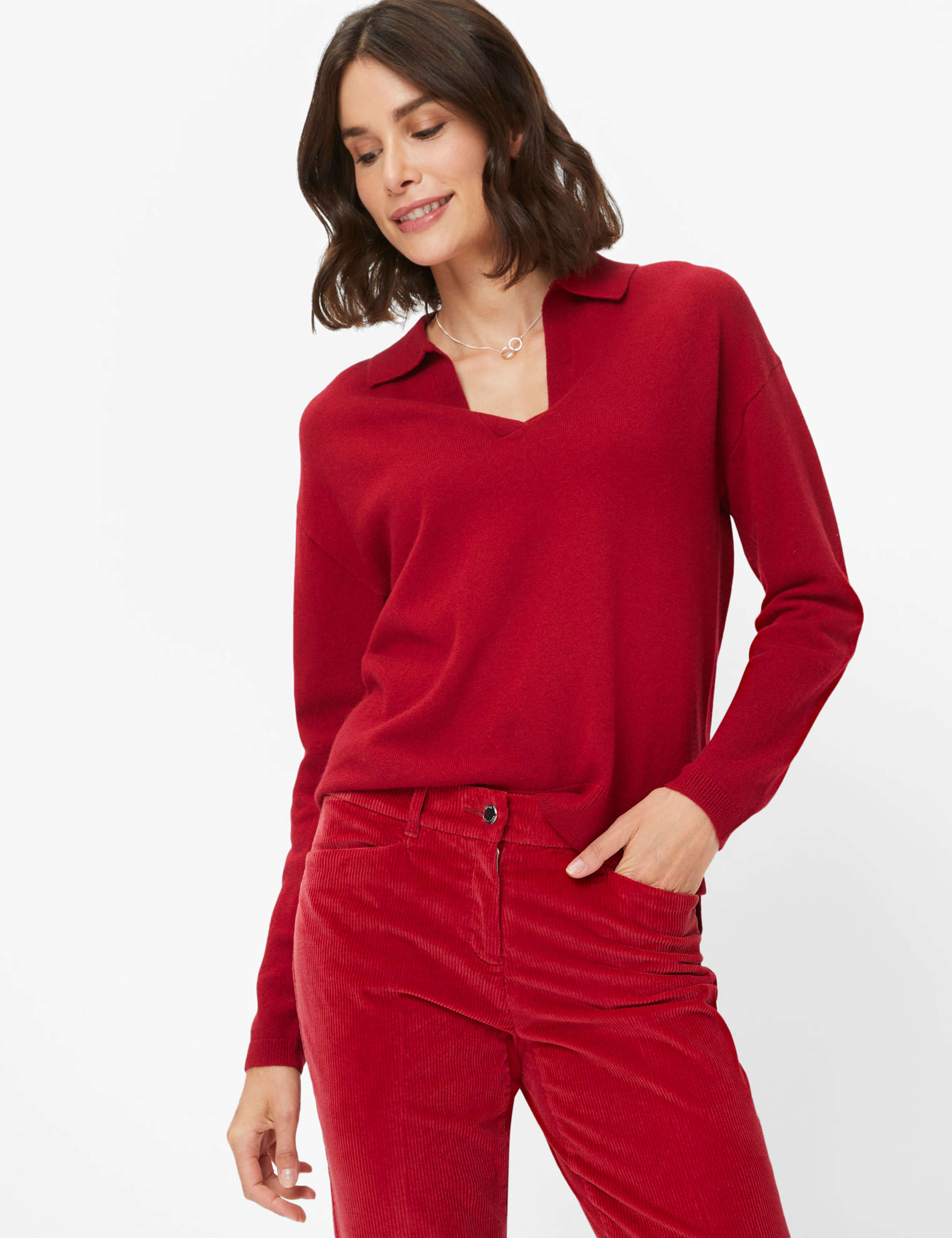 Shades of red, Women, Style LILIAN, MODEL_FRONT_ISHOP