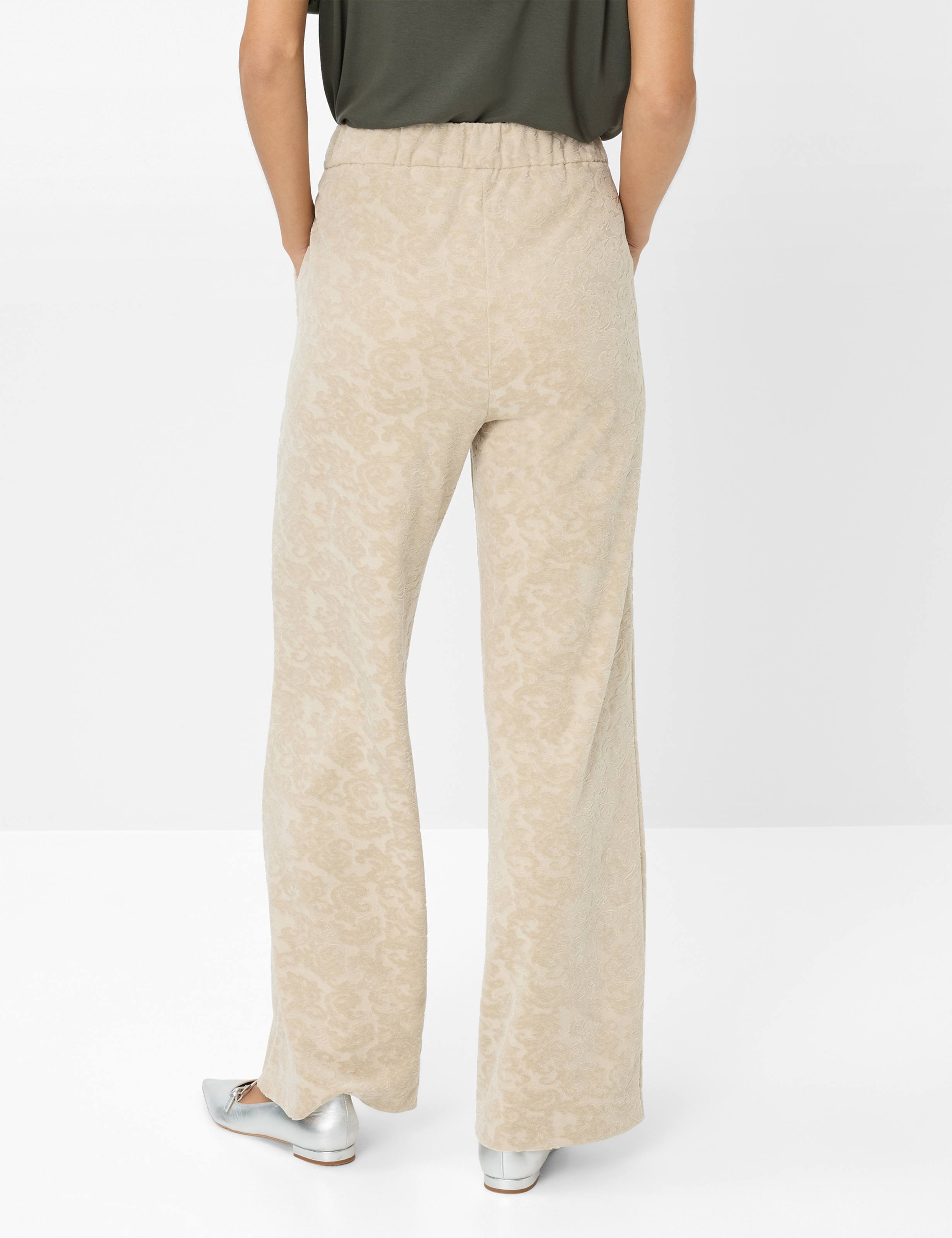 Thumbnail - Brax Damen Palazzohose Style MAINE CANVAS, hellbeige, Gr. 38L