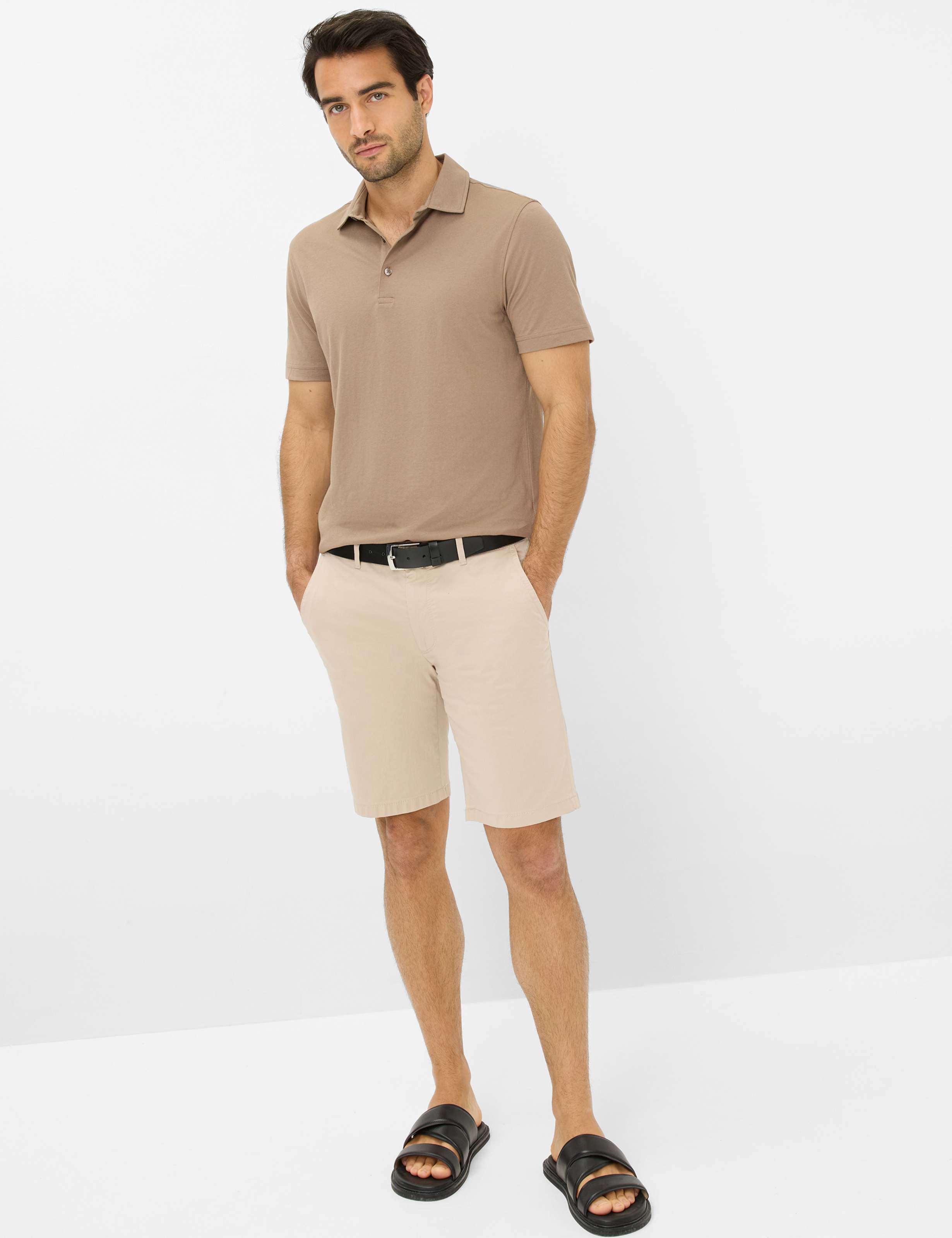 Herren Style BOZEN Beige Regular Fit Model Outfit