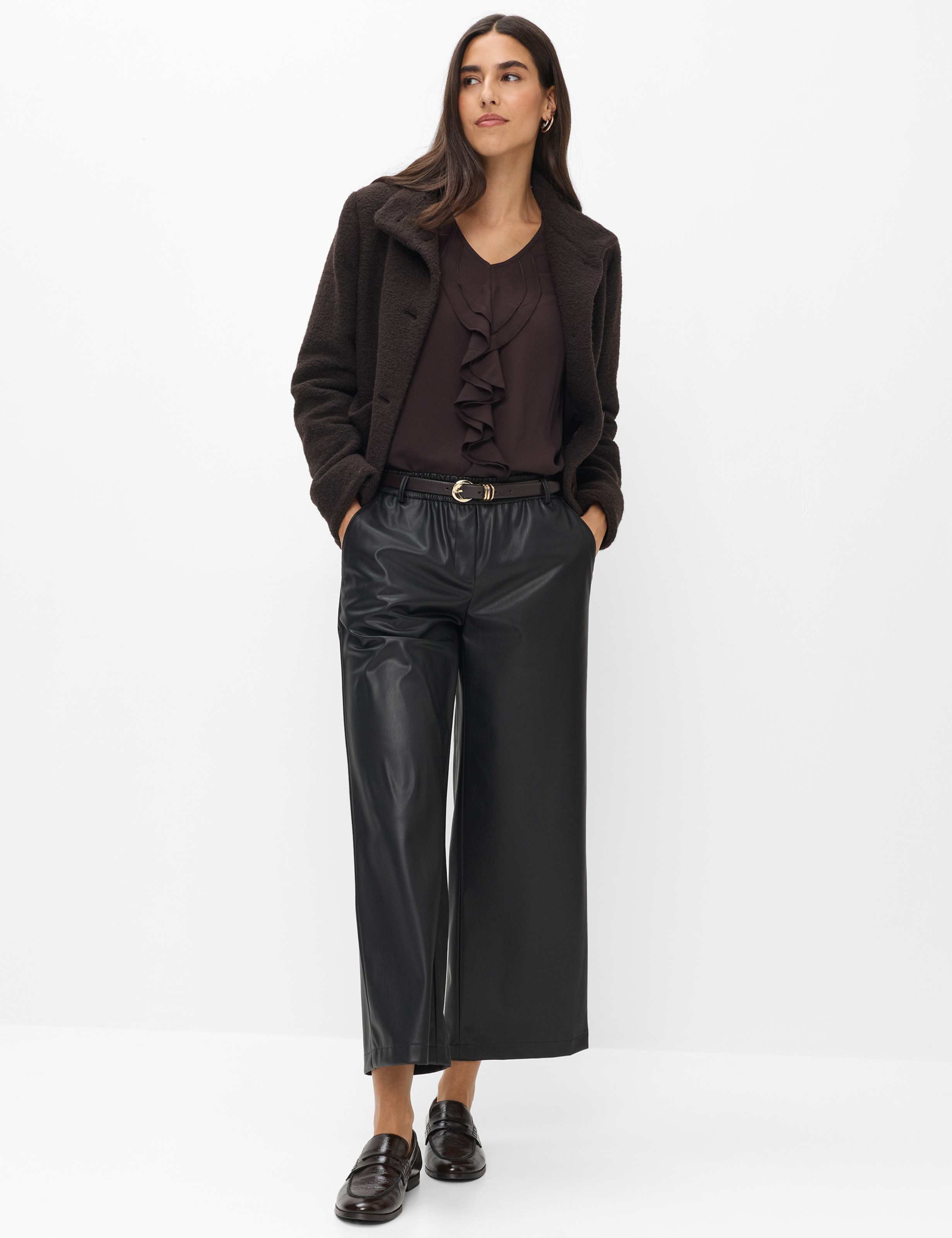 Femme Style MAINE S Noir Wide Leg Tenue du mannequin