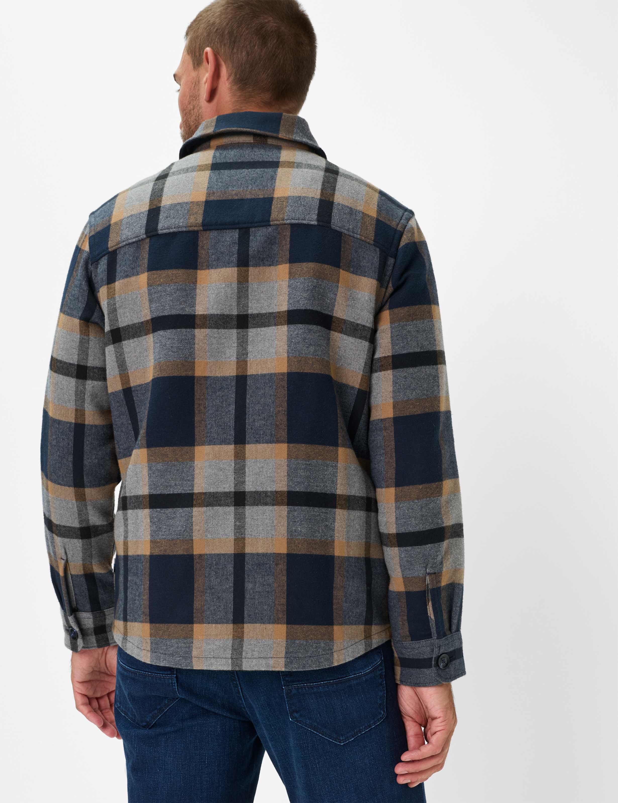 Heren Style SANTIAGO Blauw  Model achterkant