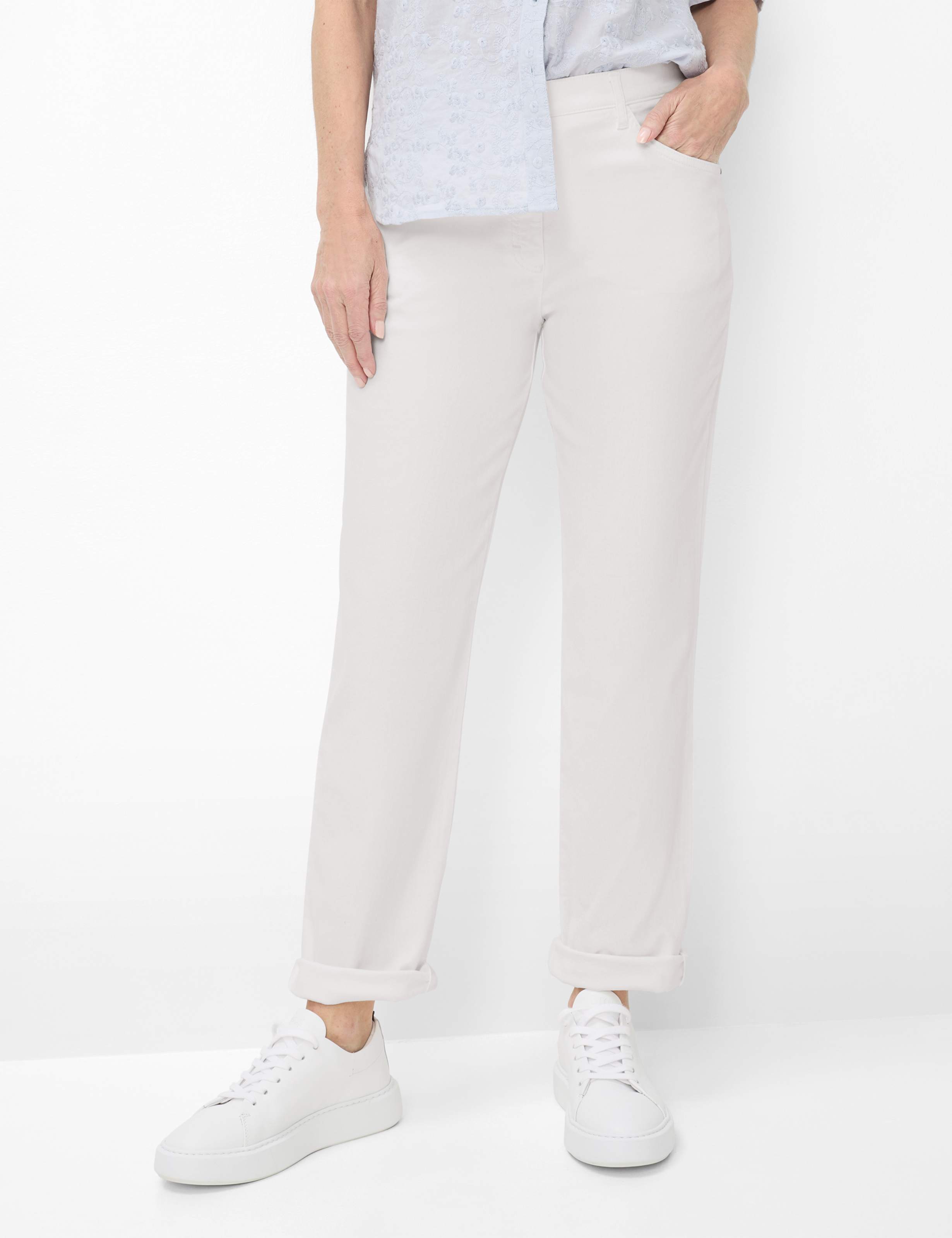 Thumbnail - Raphaela by Brax Damen Five-Pocket-Hose Style CORRY WHITE, denim weiß, Gr. 48