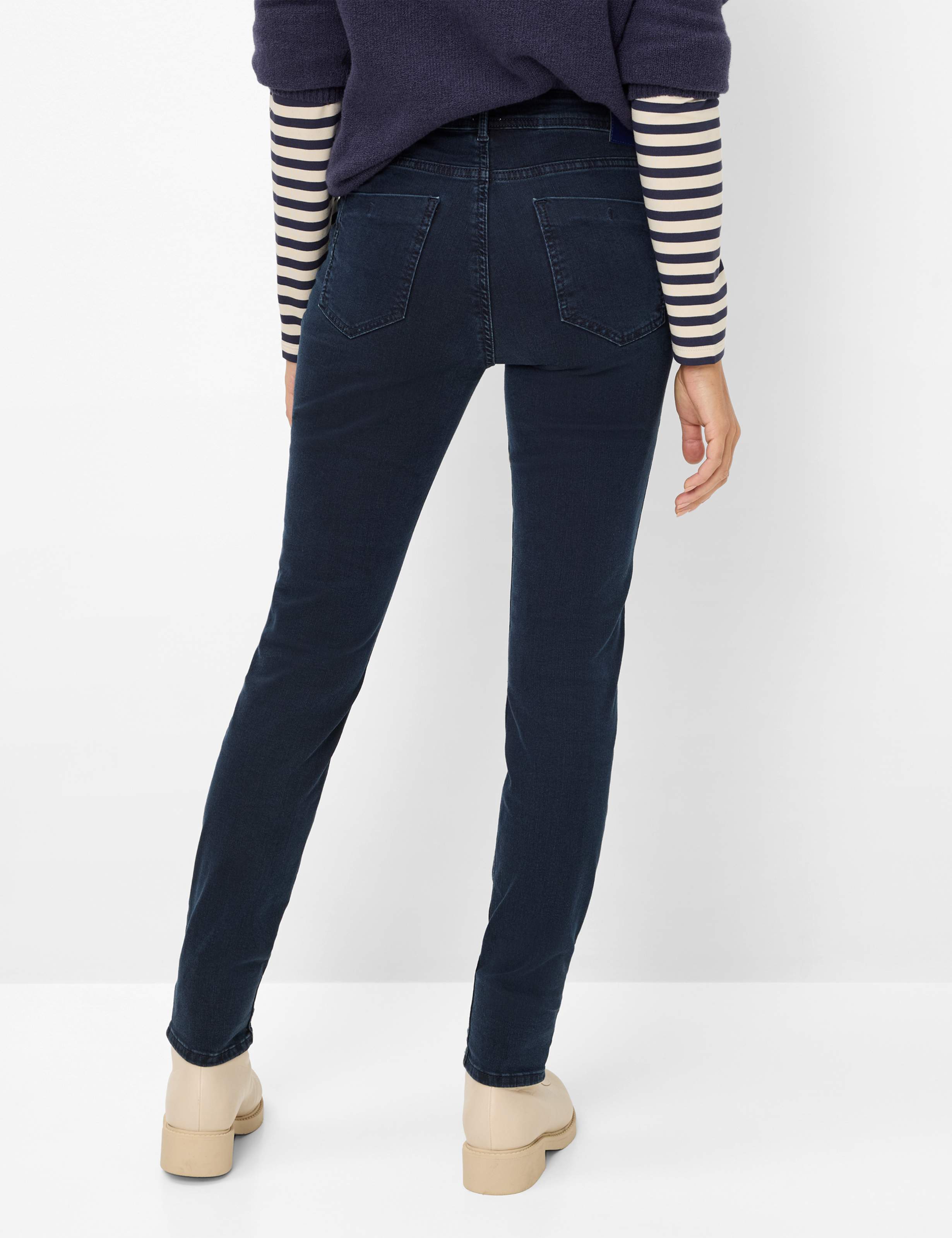 Thumbnail - Brax Damen Röhrenjeans Style SHAKIRA CLEAN DARK BLUE, denim dunkelblau, Gr. 38