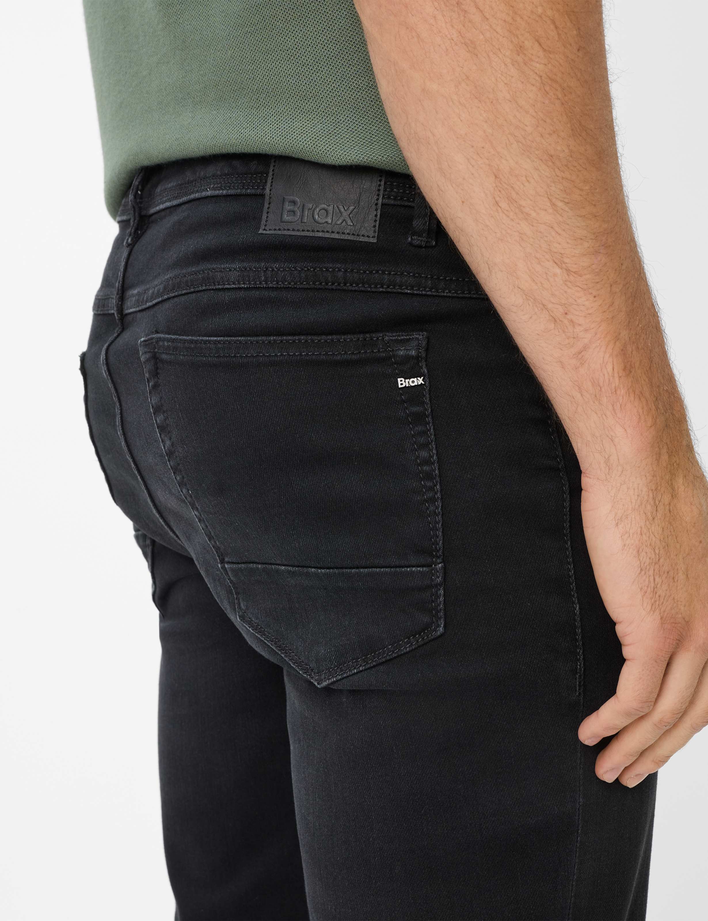 Herren Style CHRIS Denim Dunkelgrau - Anthrazit Slim Fit Detail 2