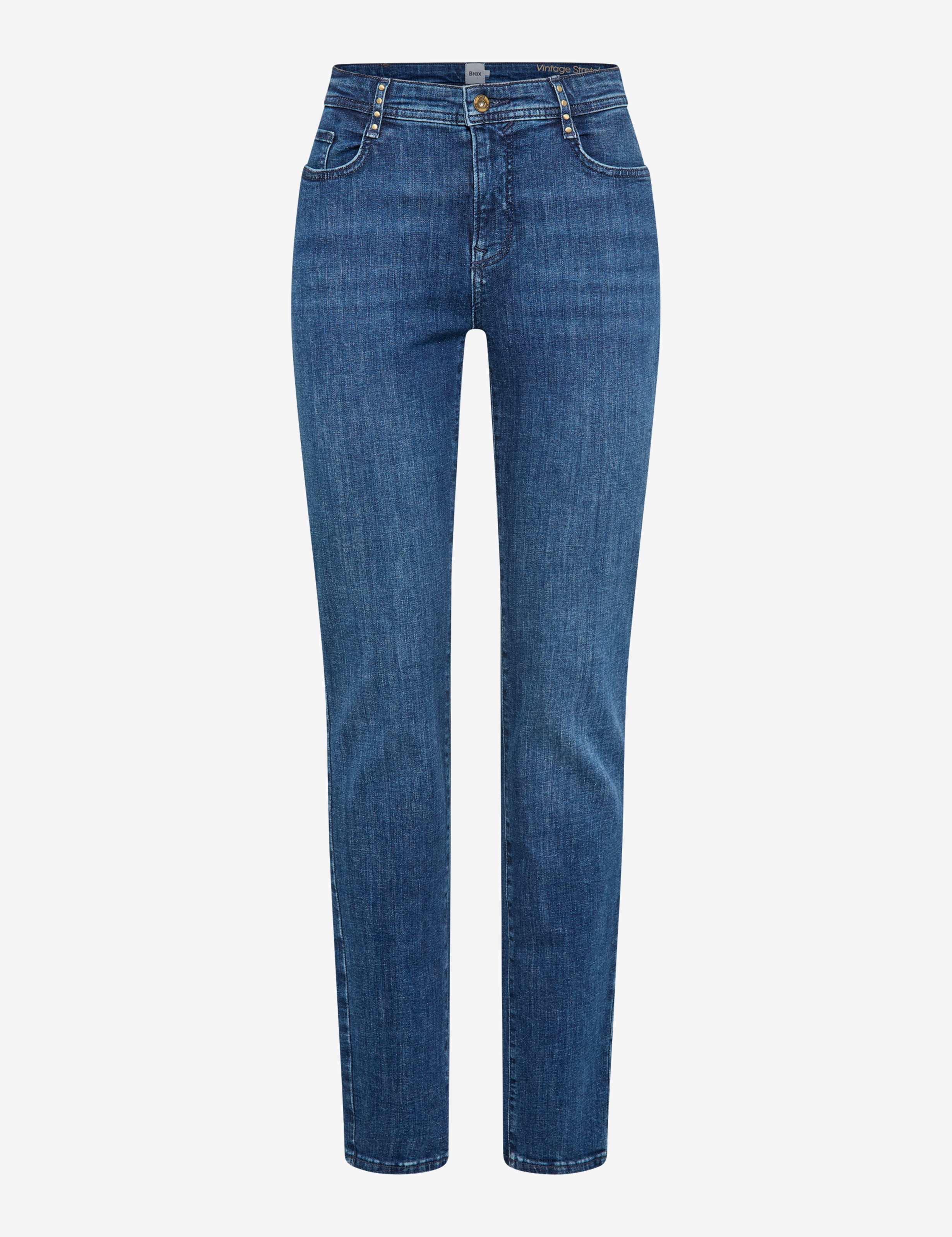 Femme Style MARY Denim Bleu Regular Fit Détourage avant