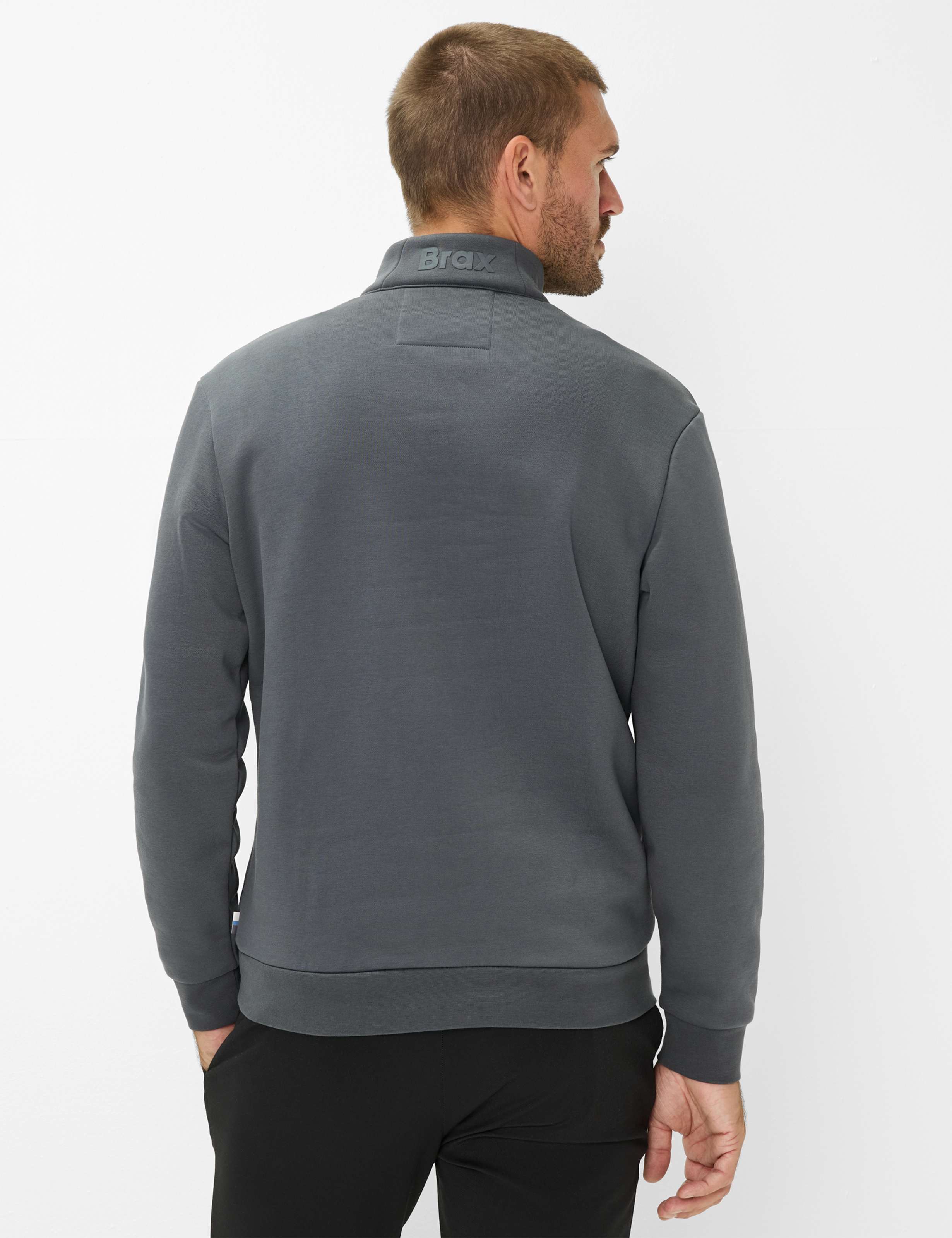 Thumbnail - Brax Herren Sweatshirt Style SION elefant, grau, Gr. XXL