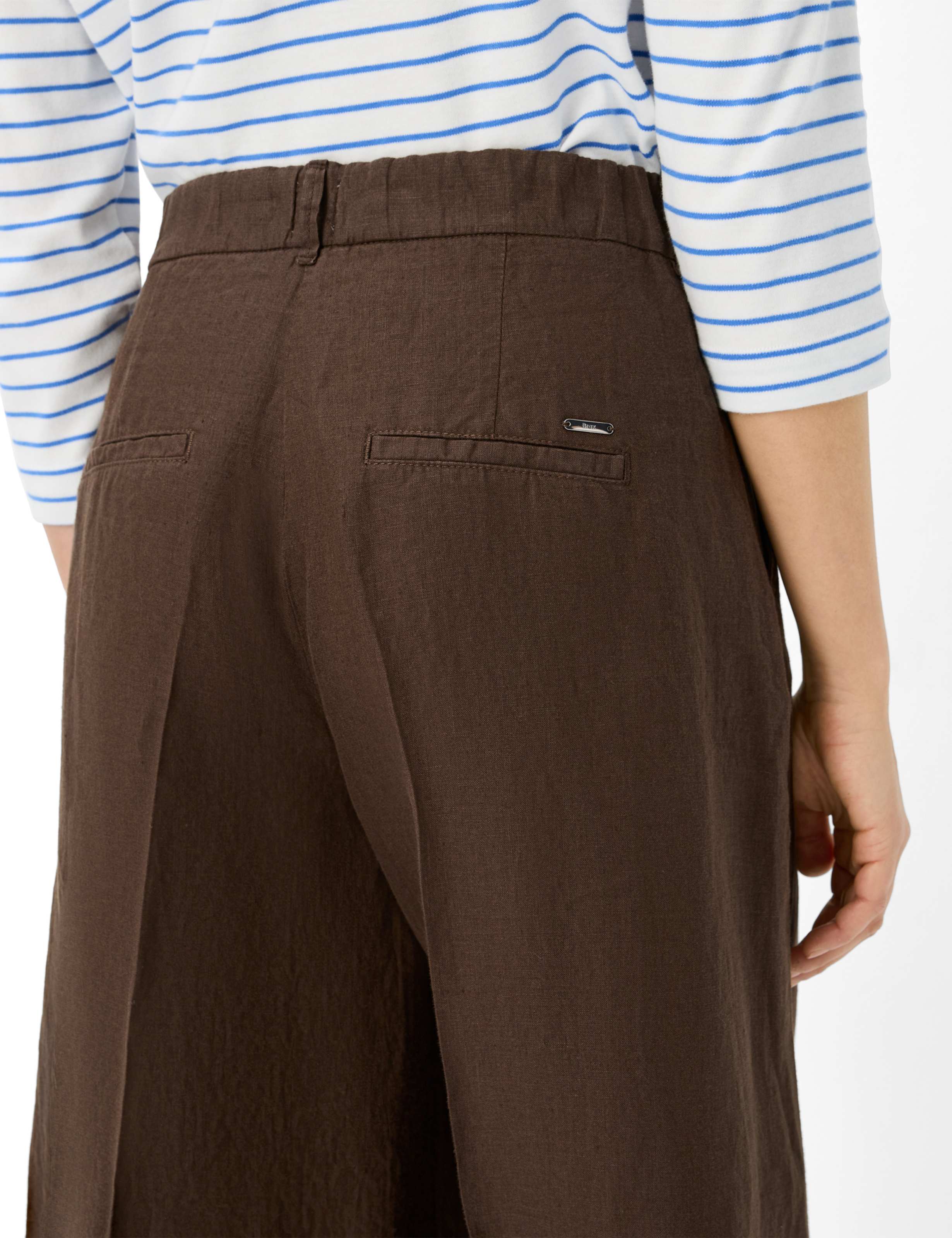 Damen Style MELLI S Dunkelbraun Wide Leg Detail 2
