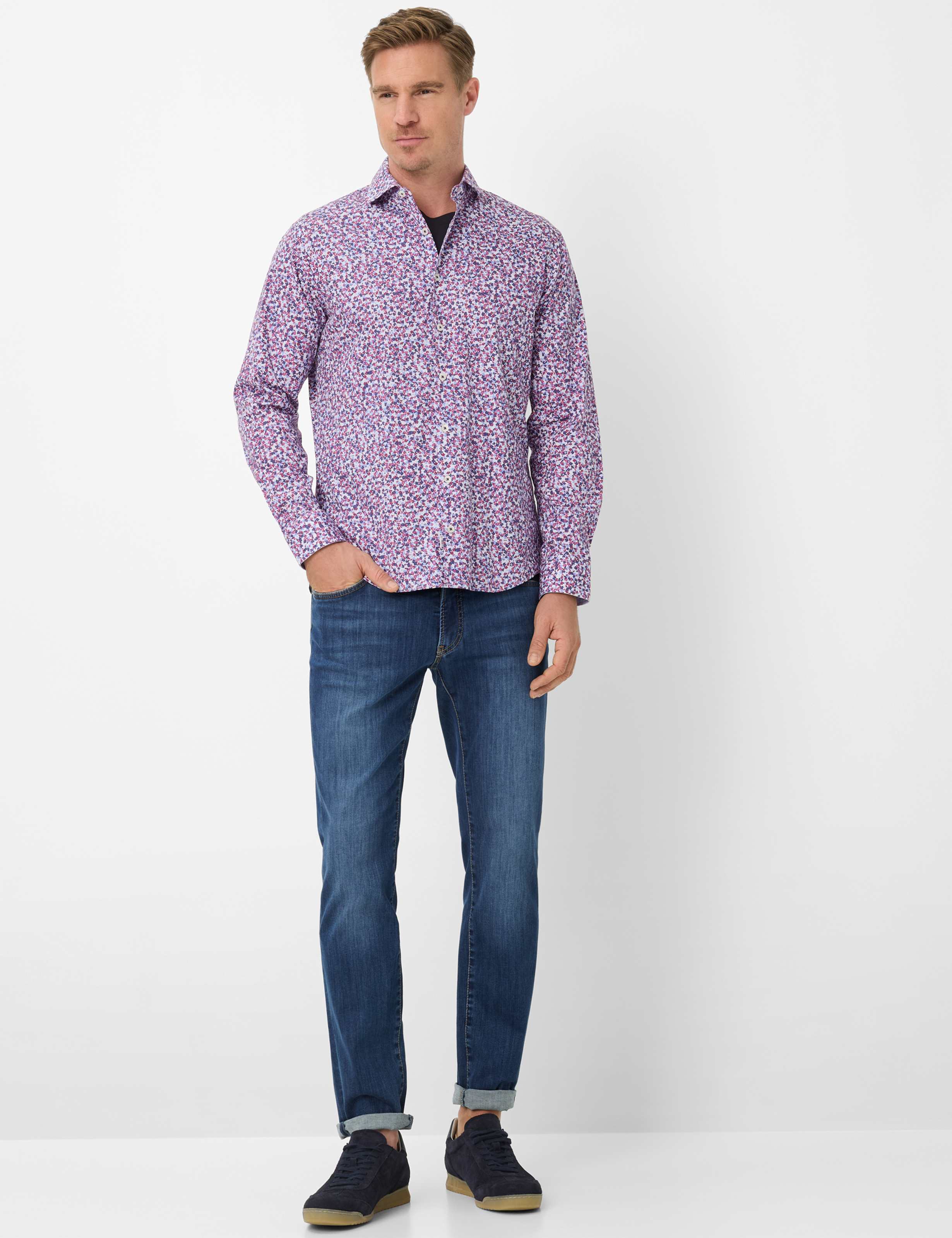 Heren Style HAROLD Paars  Model outfit