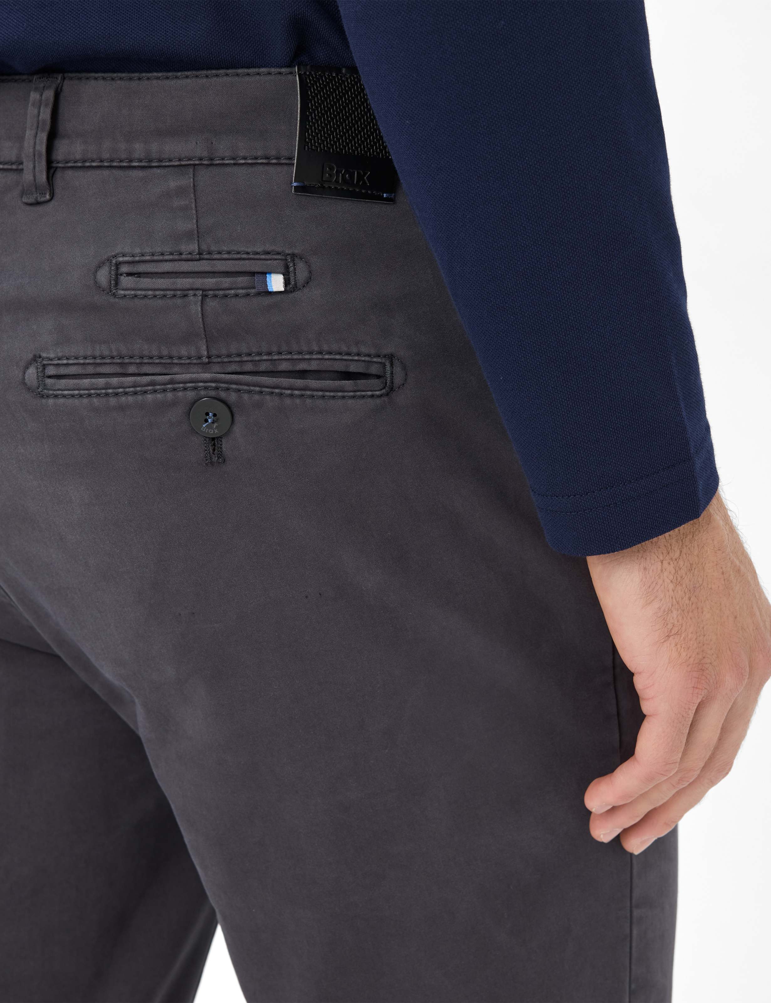 Men Style FABIO TT Medium Gray Modern Fit Detail 2