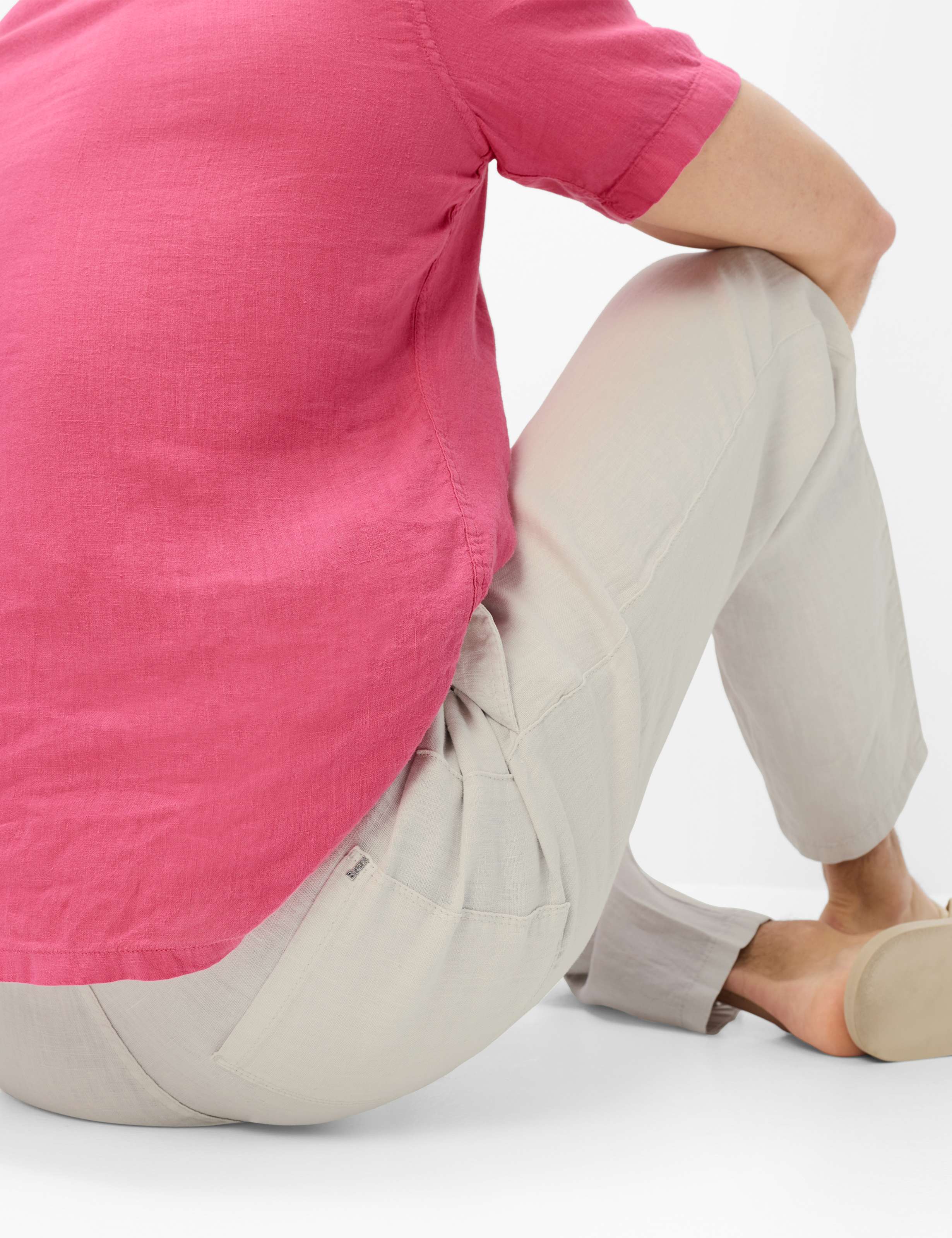 Herren Style ELIAS Hellbeige Relaxed Fit Detalje 1