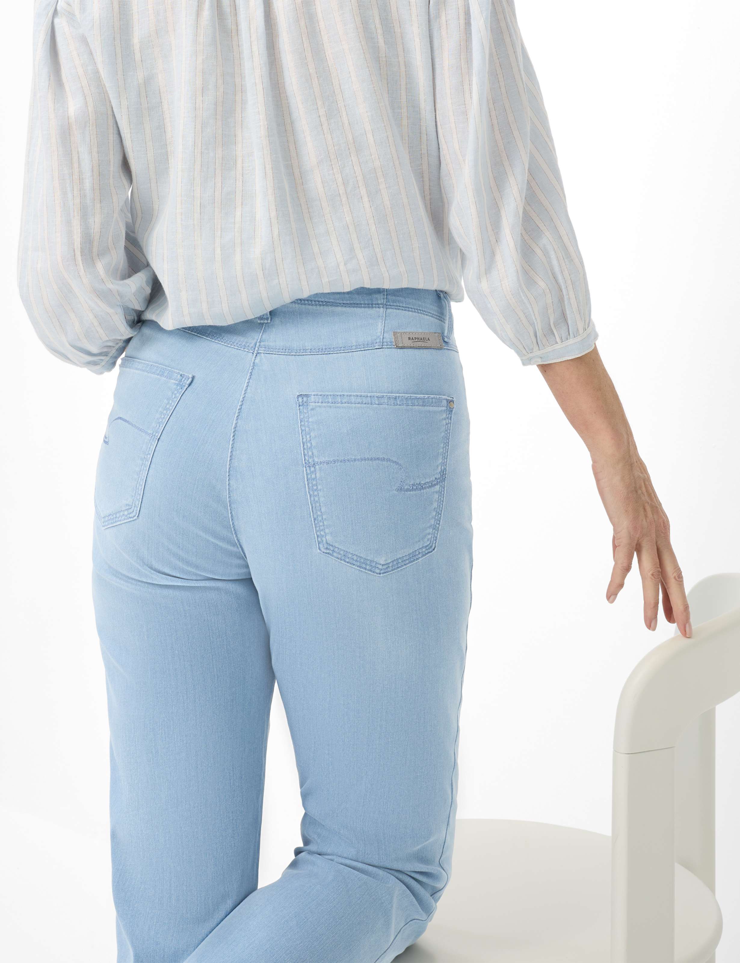 Femme Style CAREN NEW Denim Bleu Comfort Plus Fit Détail 1