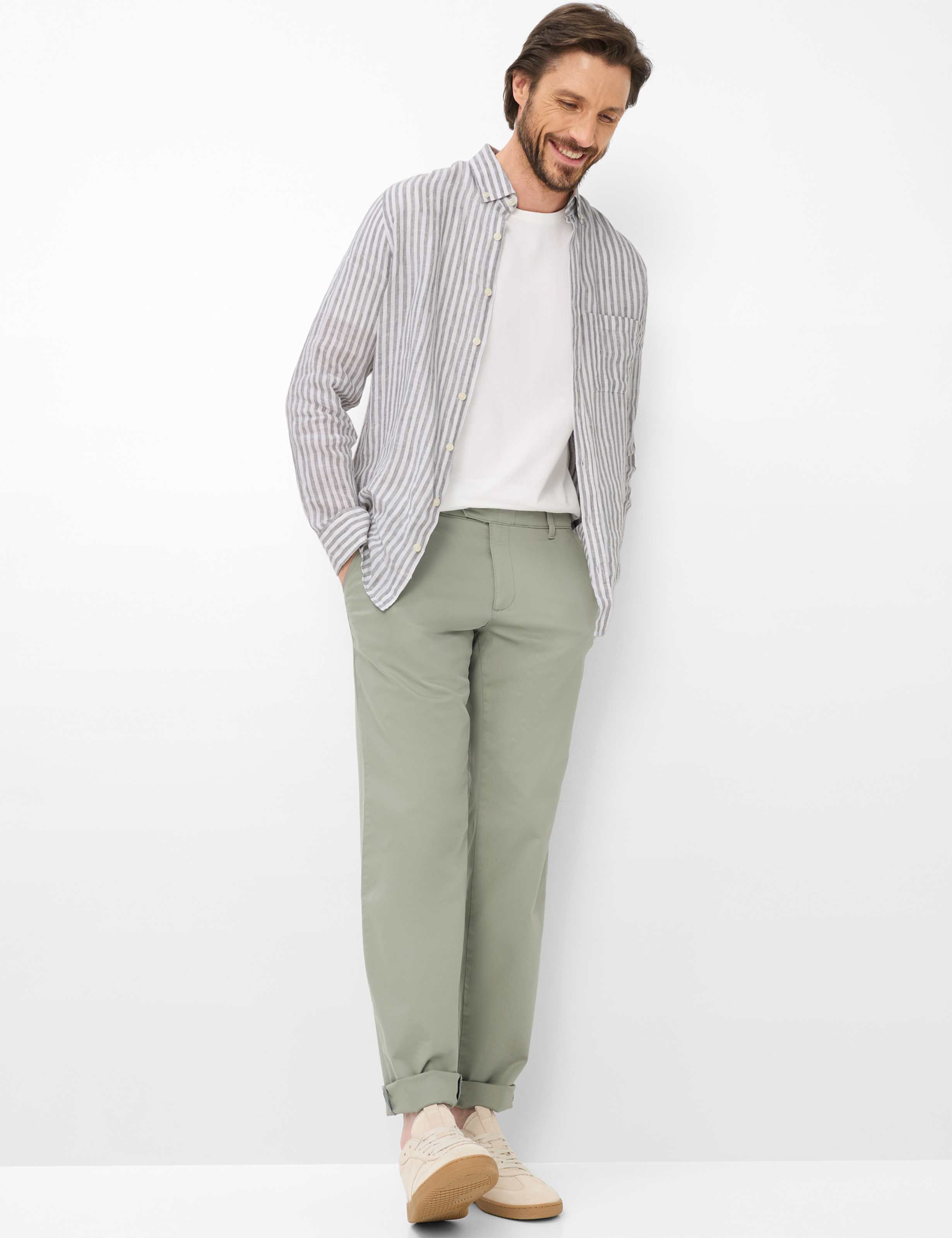 Men Style JIM Green - Khaki Regular Fit Model Outfit