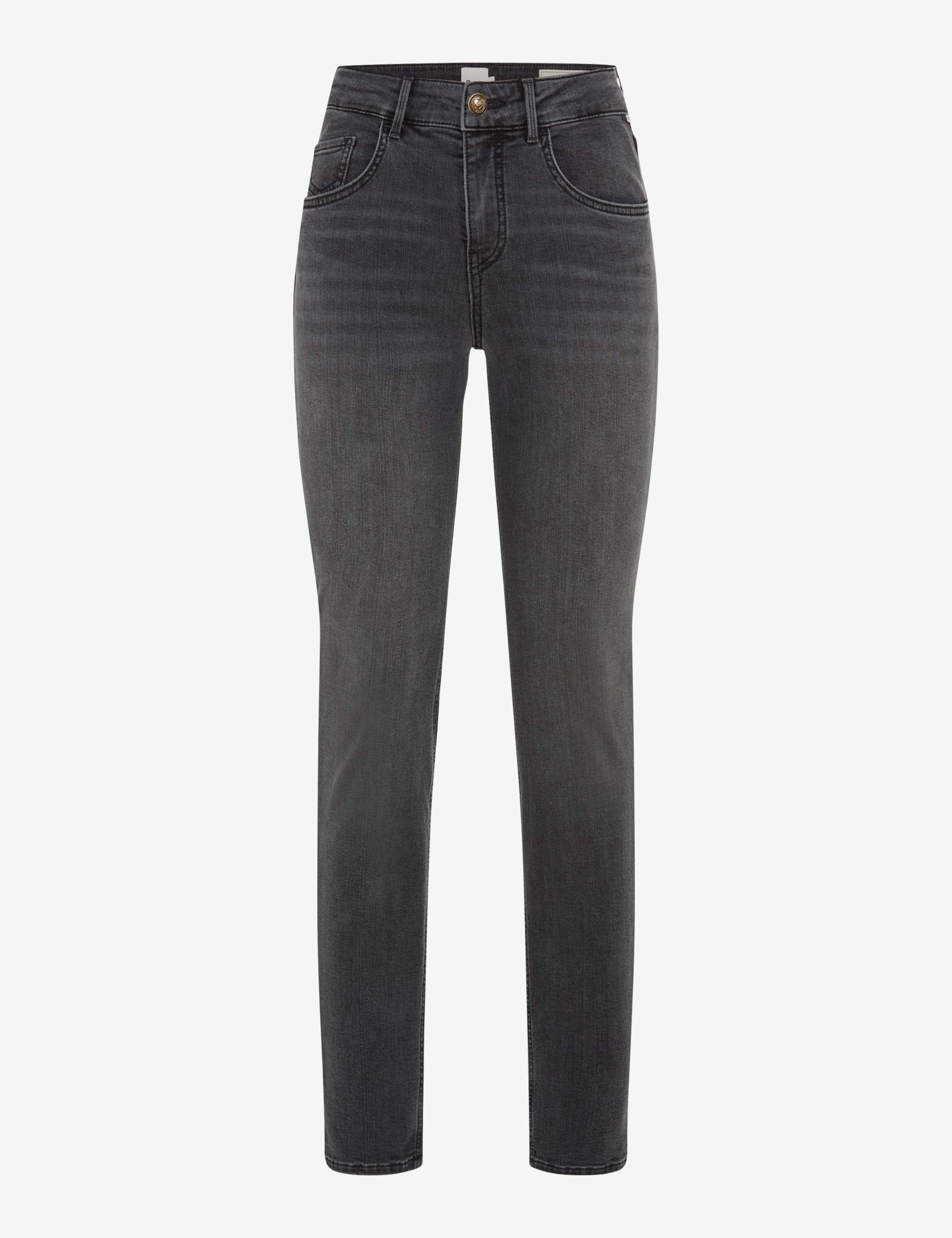 Femme Style SHAKIRA Denim Gris Moyen Slim Fit Détourage avant