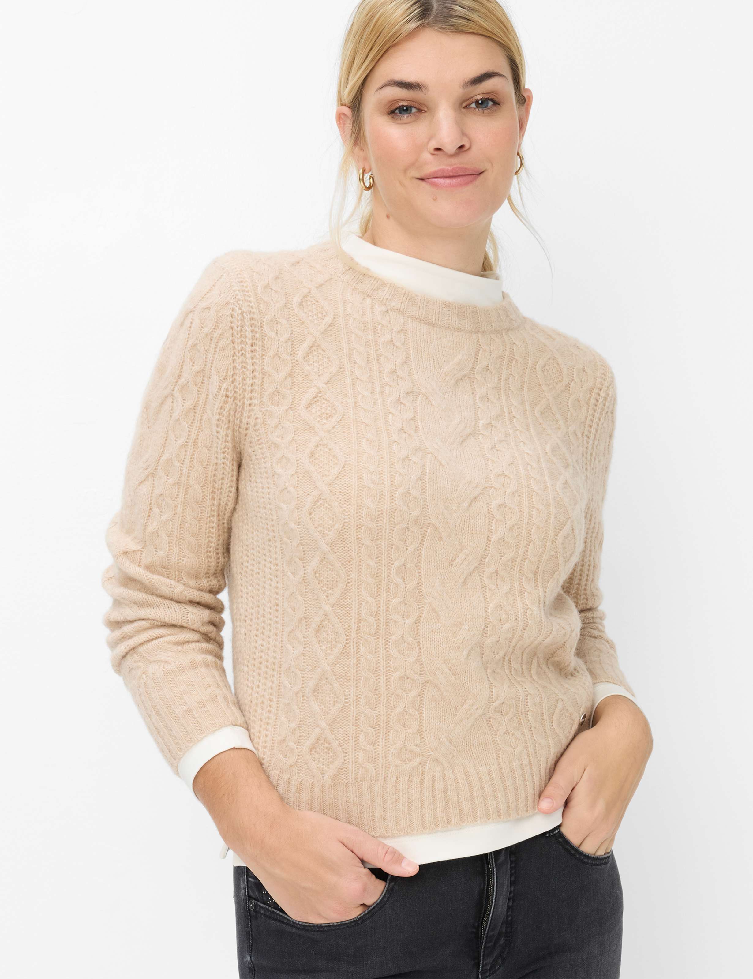Tons de beige, Femme, Style LESLEY, MODEL_FRONT_ISHOP