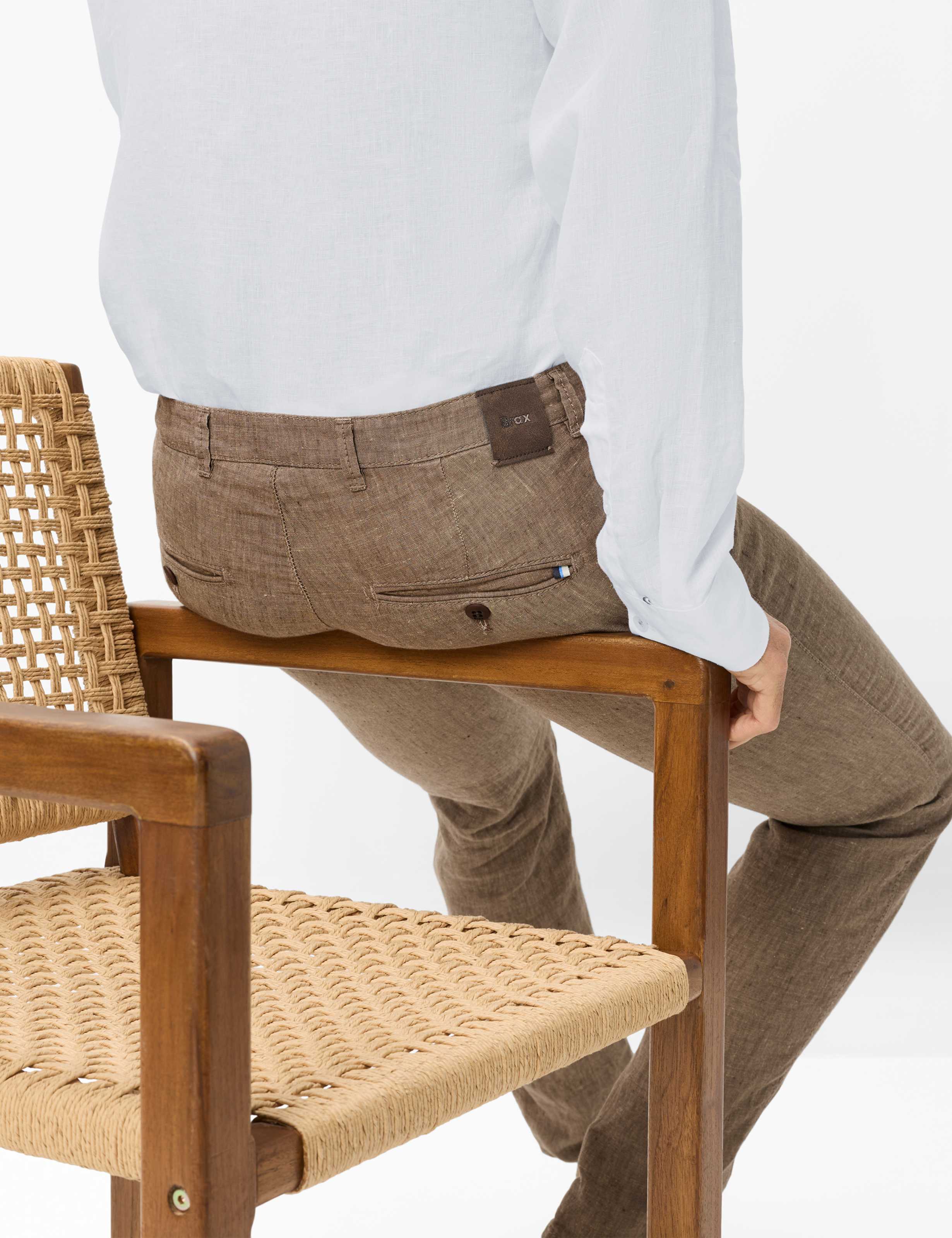 Homme Style FABIO Marron Modern Fit Détail 1