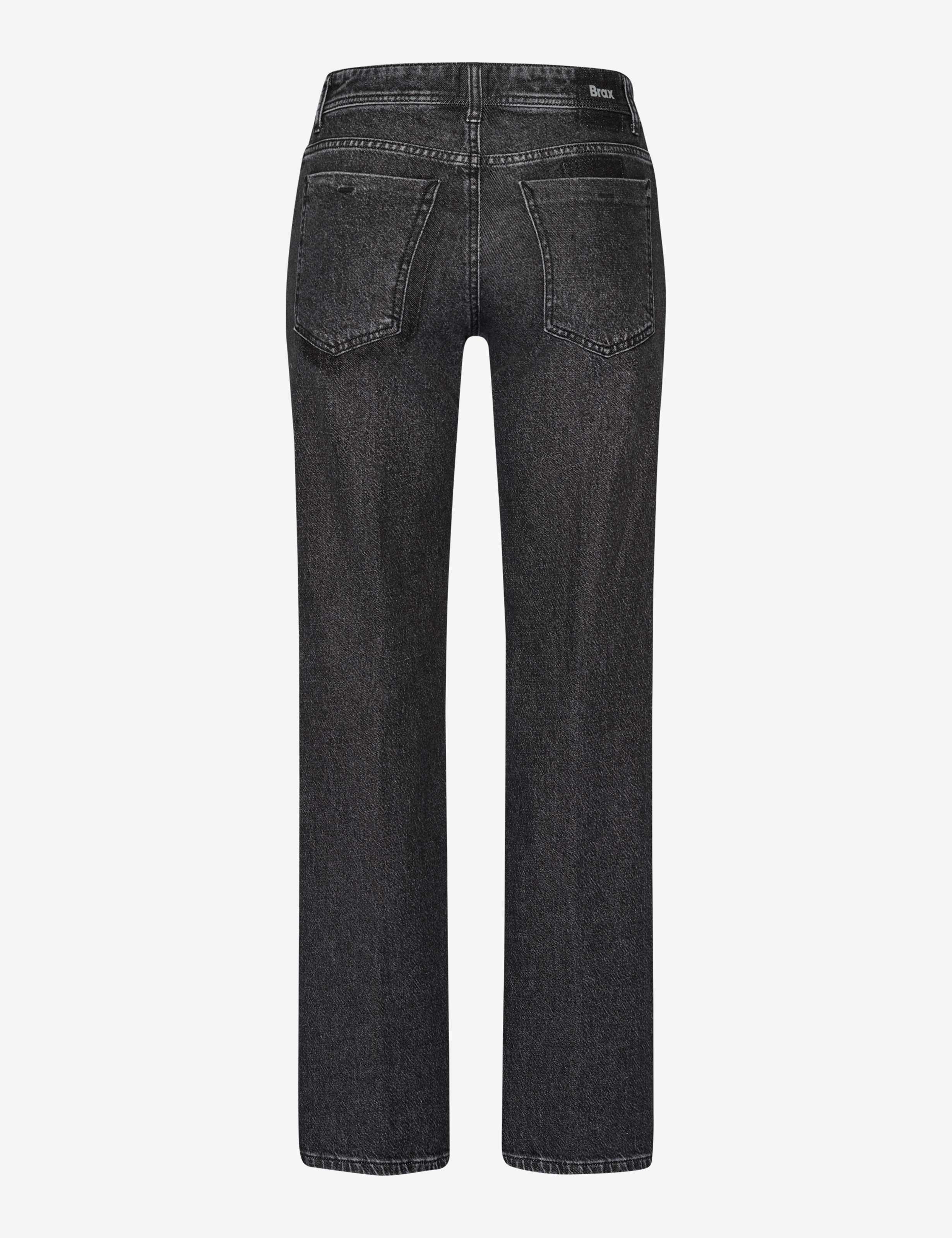 Dame Style MORGAN Denim Mørkegrå Wide Leg Udskæring bagpå
