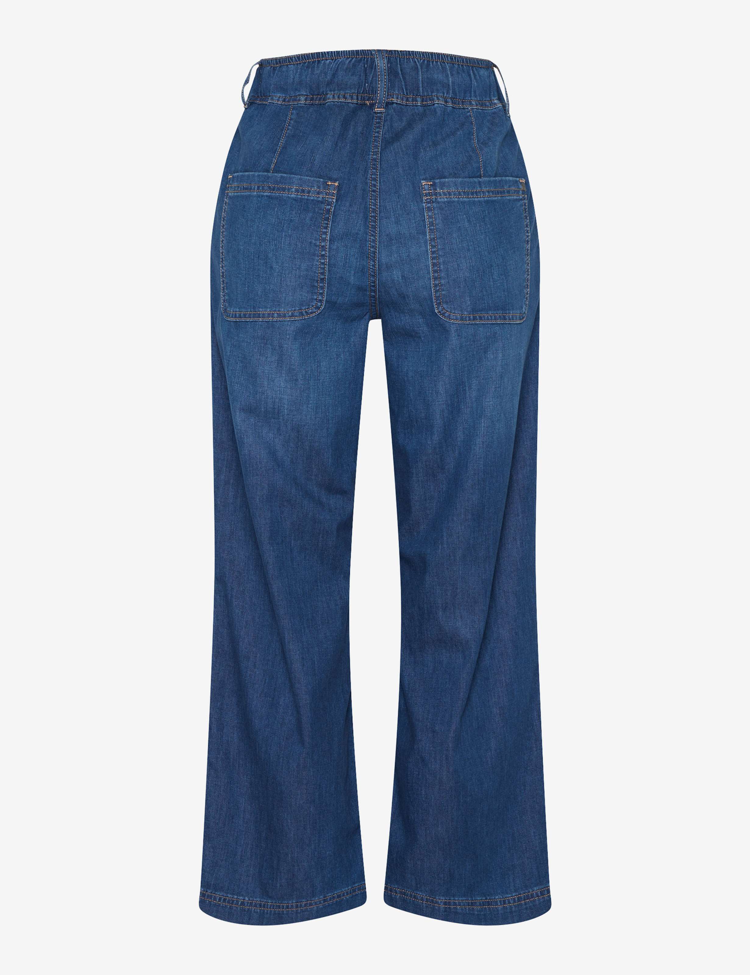 Women Style MAINE S Denim Blue Wide Leg Stand-alone rear view