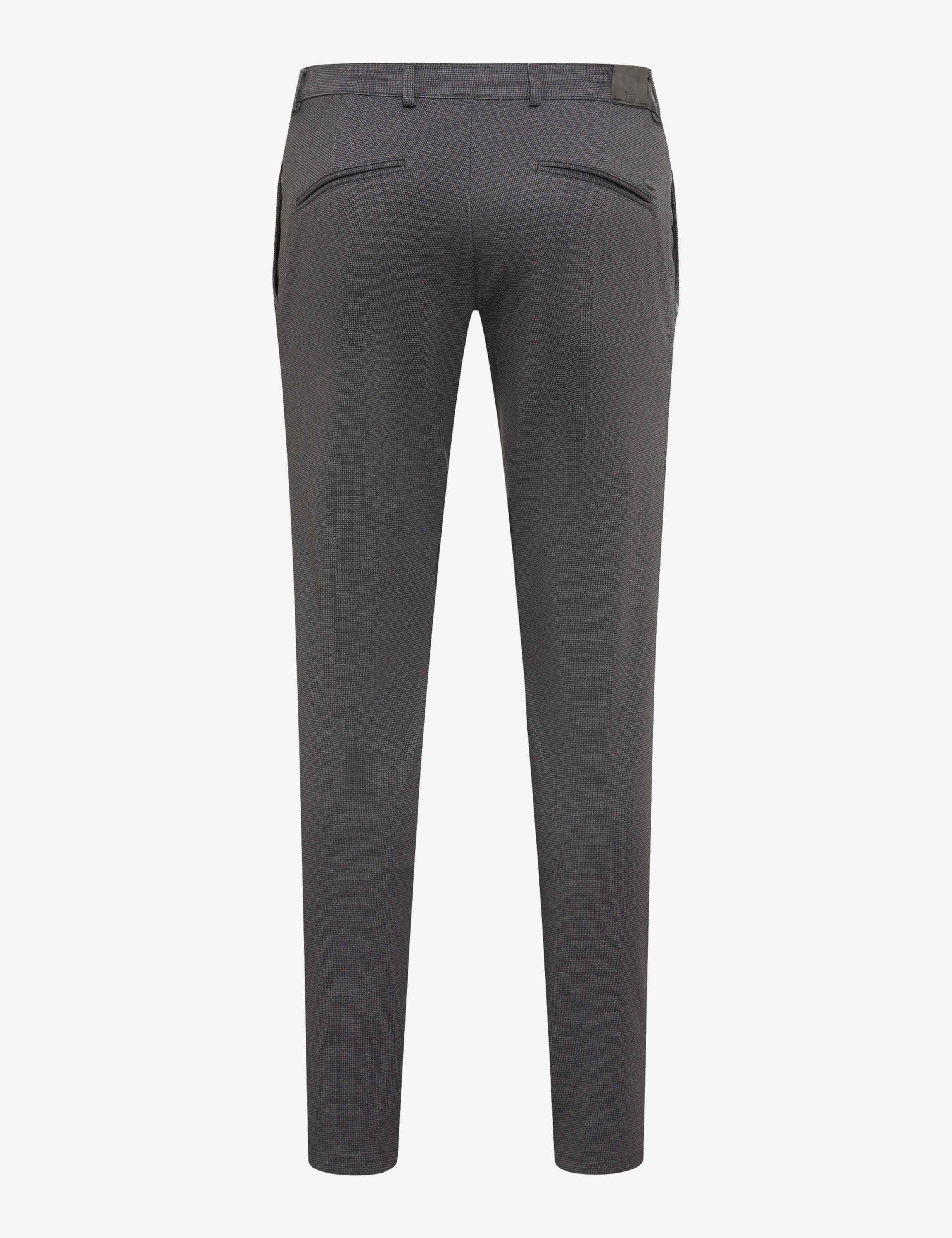 Men Style SILVIO Medium Gray Slim Fit Stand-alone rear view