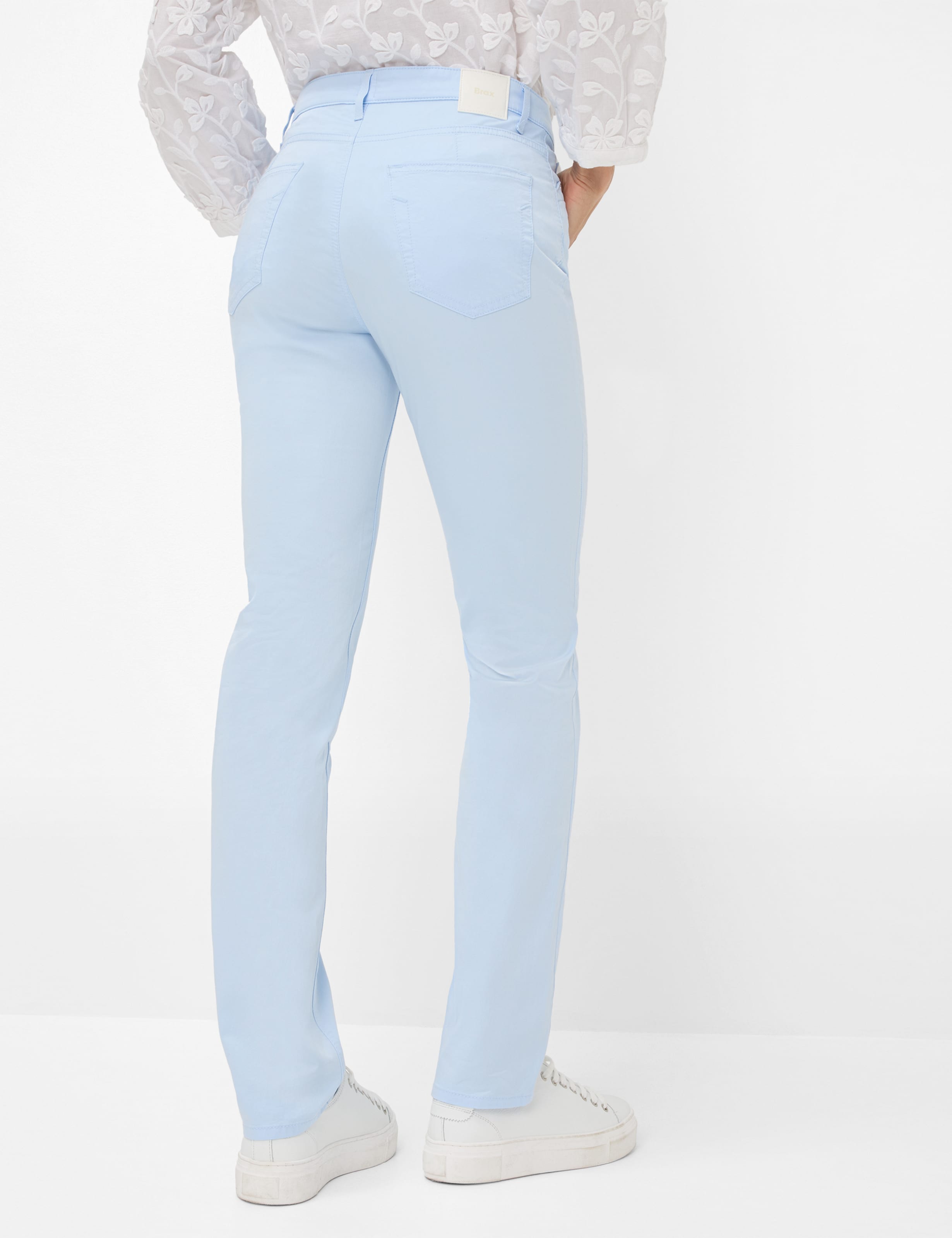 Women Style MARY Light Blue Regular Fit Model back