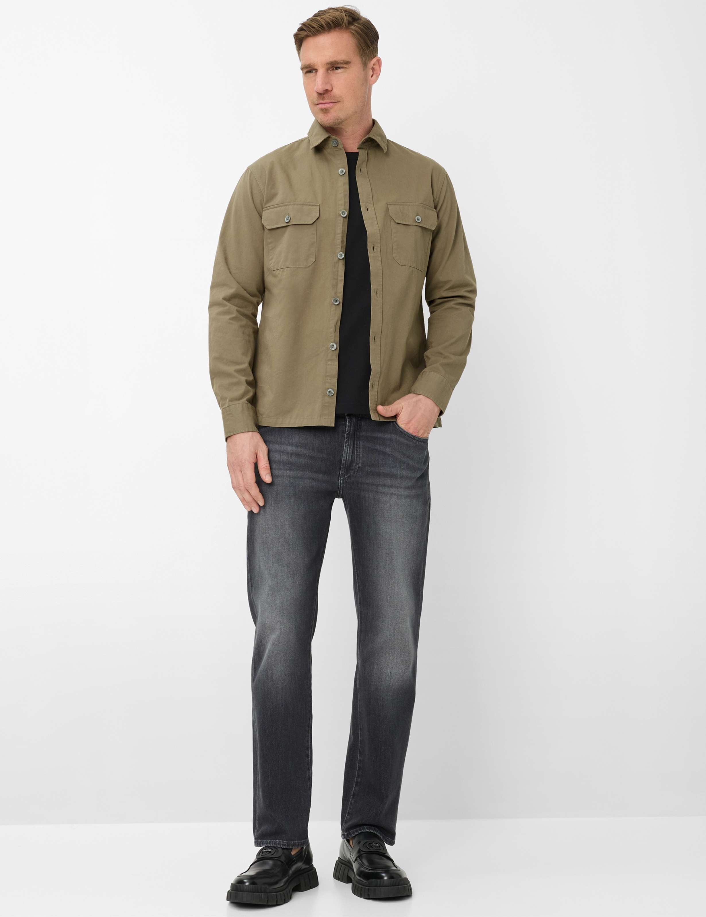 Herre Style KAY Grøn - Khaki  Model Outfit