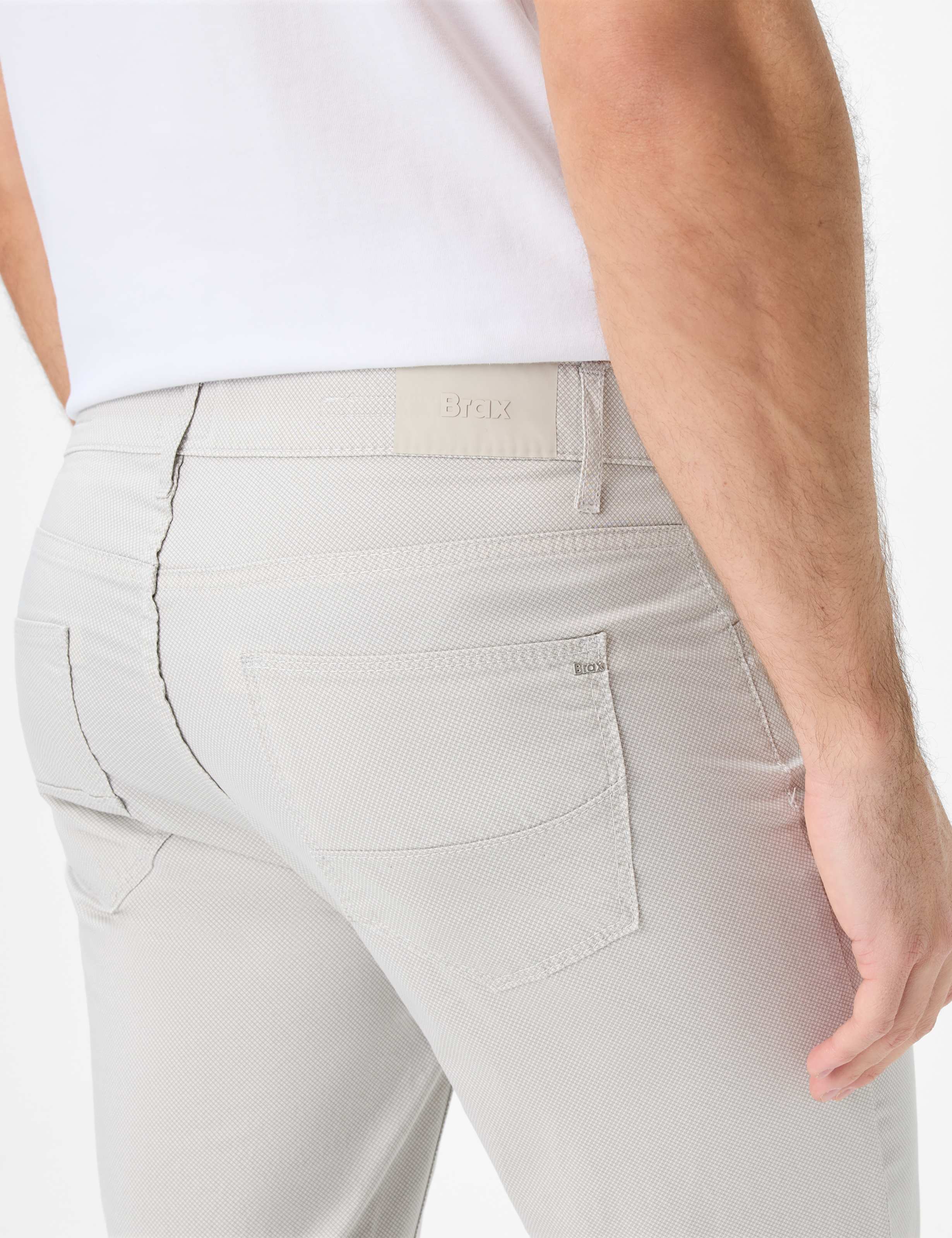 Homme Style CADIZ Beige Clair Straight Fit Détail 2